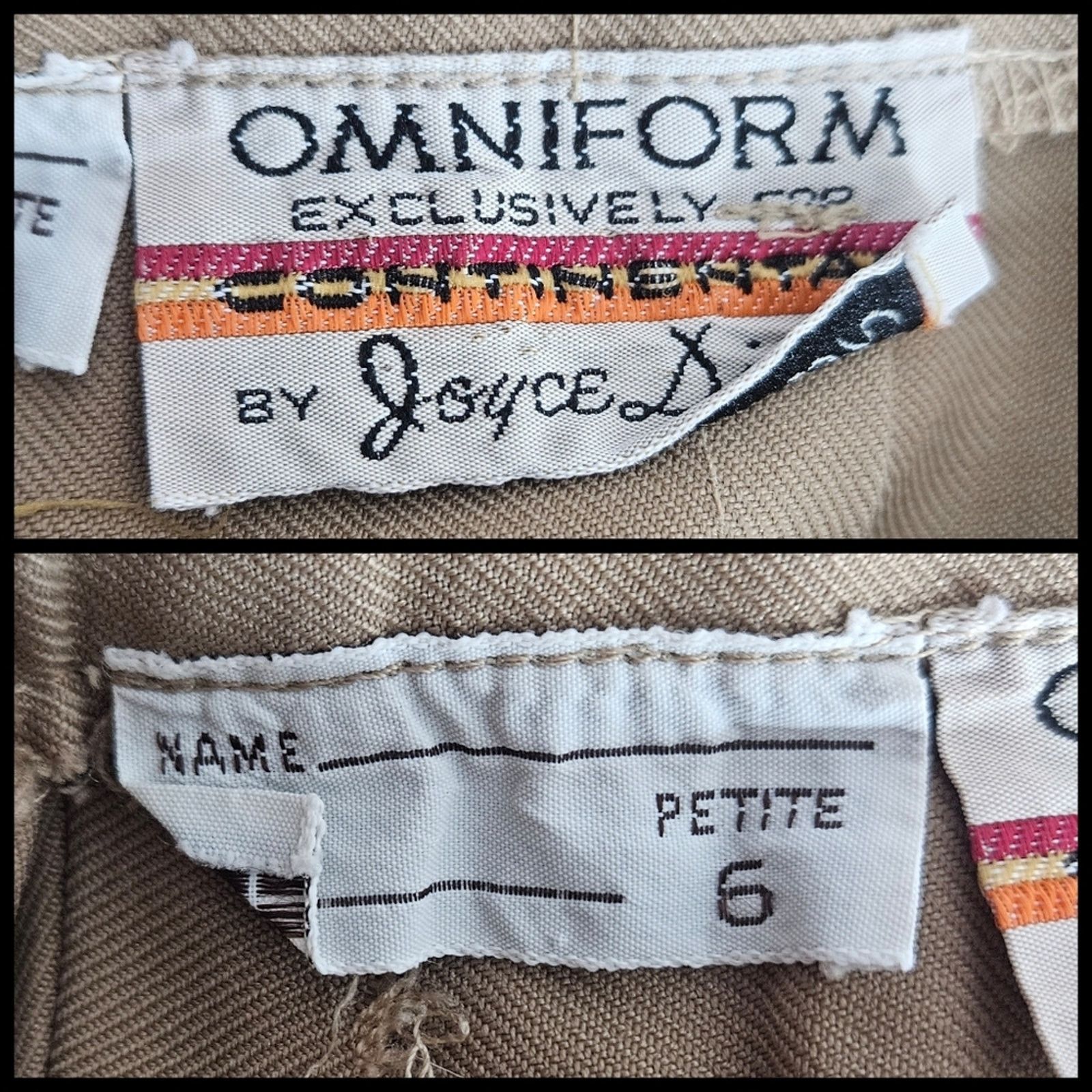 Vintage Omniform Continental Joyce Dixon Set, Trench, Blazer, Skirt Size 27" / US 4 / IT 40 - 15 Thumbnail
