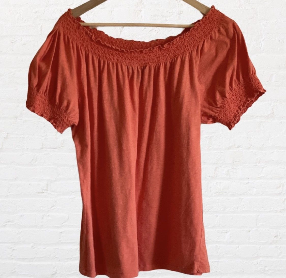 Lauren Ralph Lauren LAUREN RALPH LAUREN RUFFLE HEM SHORT SLEEVE SHIRT TOP SIZE L Size L / US 10 / IT 46 - 6 Thumbnail