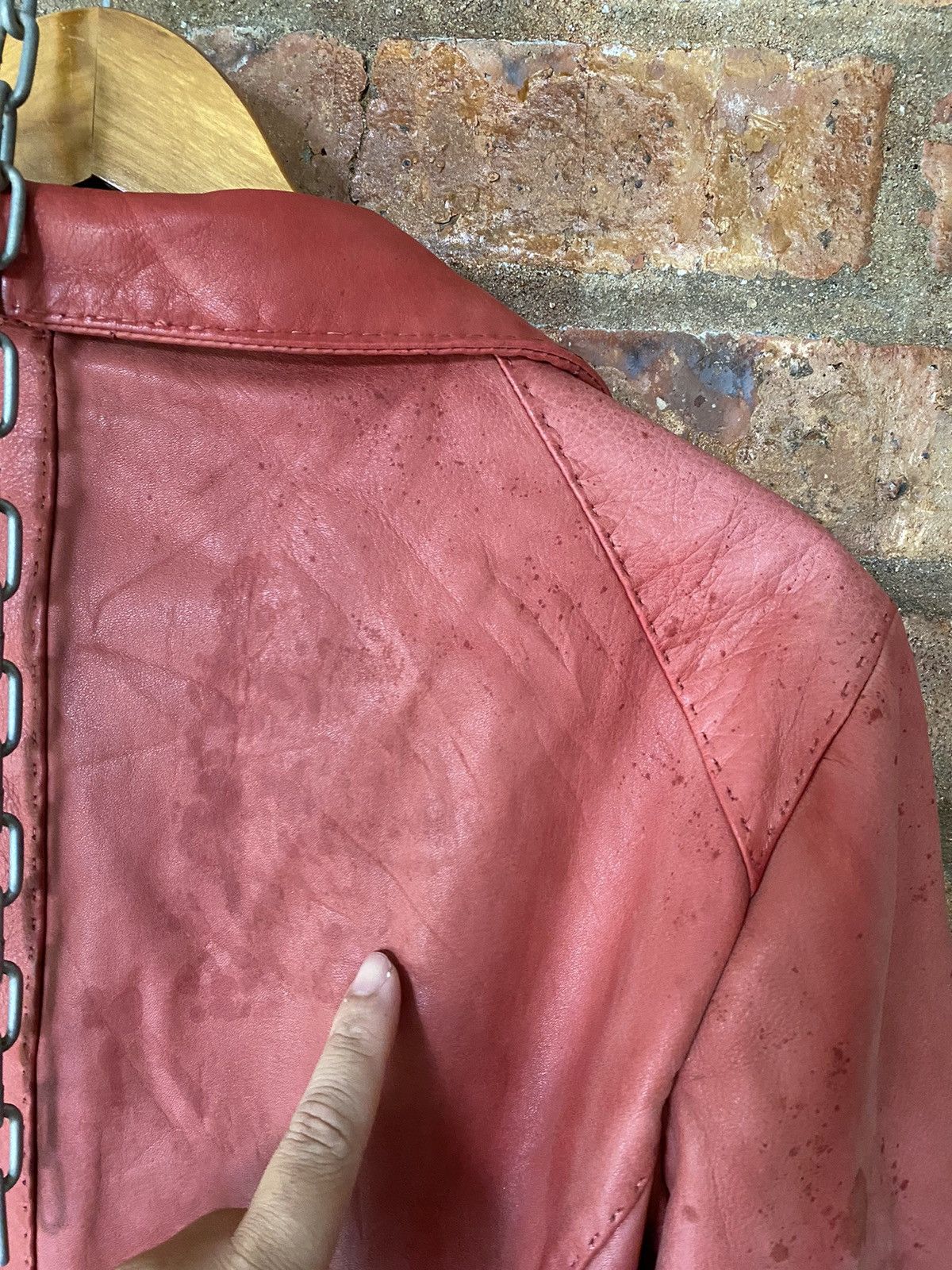Yohan Serfaty AW2009 iconic Yohan red Leather jacket y/project Size US M / EU 48-50 / 2 - 18 Thumbnail