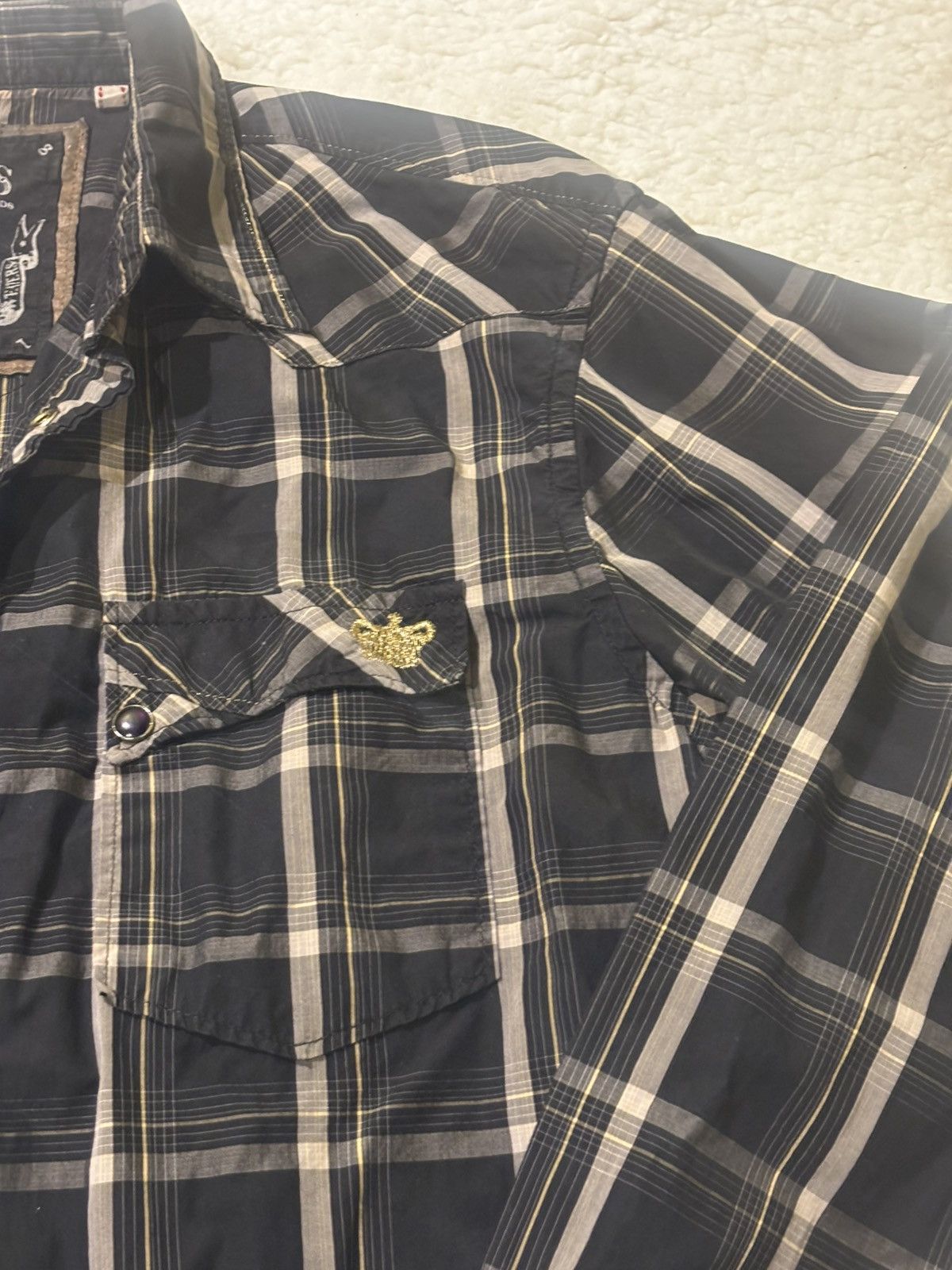 Guess Men’s black plaid shirt2233 Size US M / EU 48-50 / 2 - 6 Thumbnail