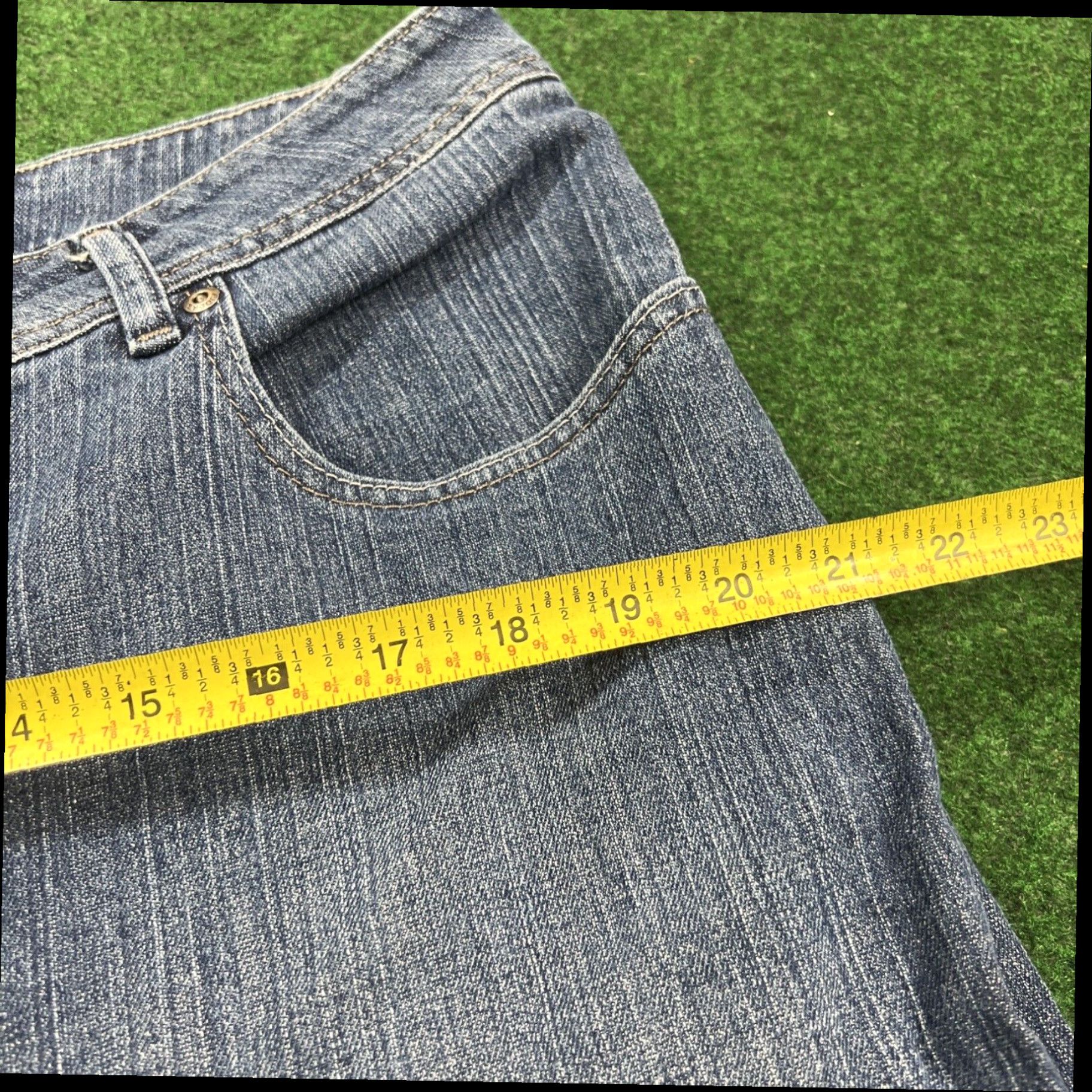Lee Riders Lee Jeans Womens Plus 20W 36x28 Blue Denim Straight Ladies Size 42" / US 20 - 7 Thumbnail