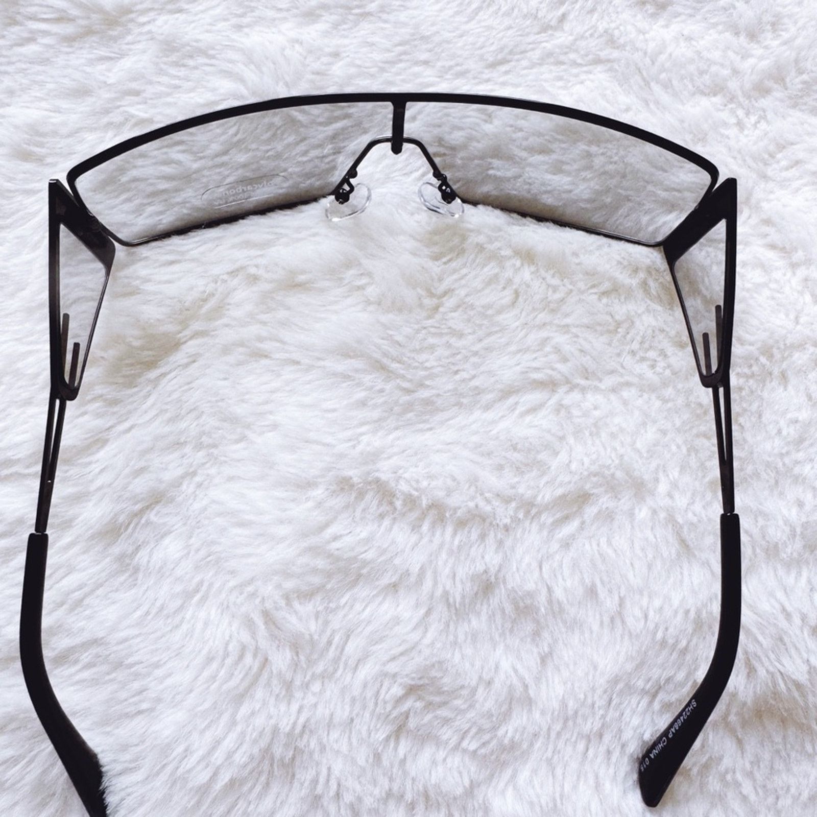 Other Shane Clear Black Wrap-Around Sunglasses Size ONE SIZE - 6 Thumbnail