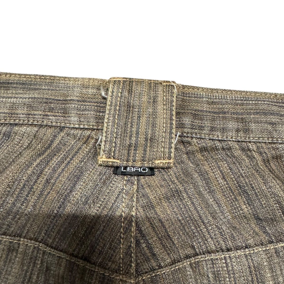 Japanese Brand LBRD Striped Denim Baggy Jeans Size US 30 / EU 46 - 16 Thumbnail