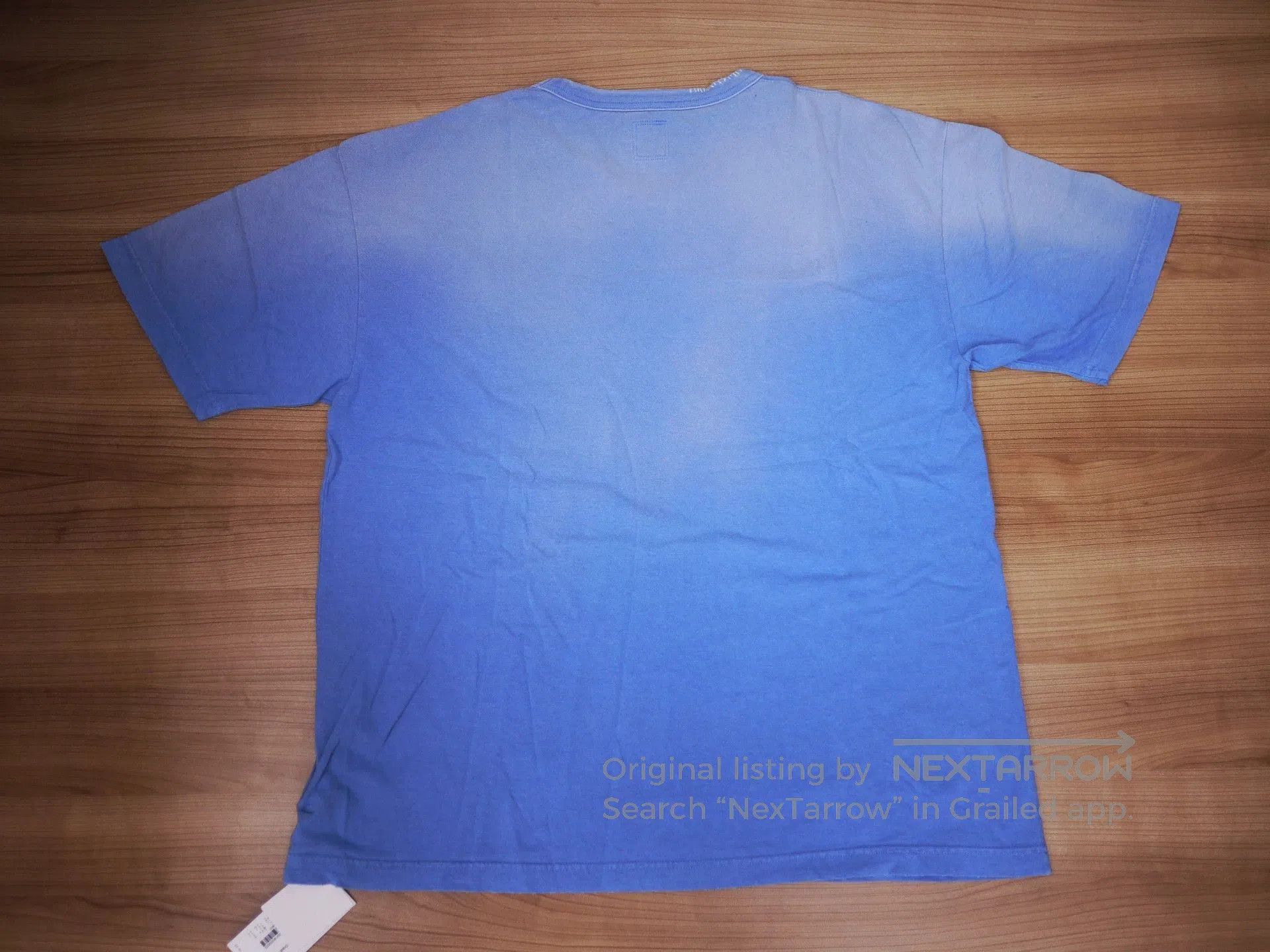 Visvim Blue Gradient Indigo Camping Trading Post T-Shirt. Size US XL / EU 56 / 4 - 7 Thumbnail