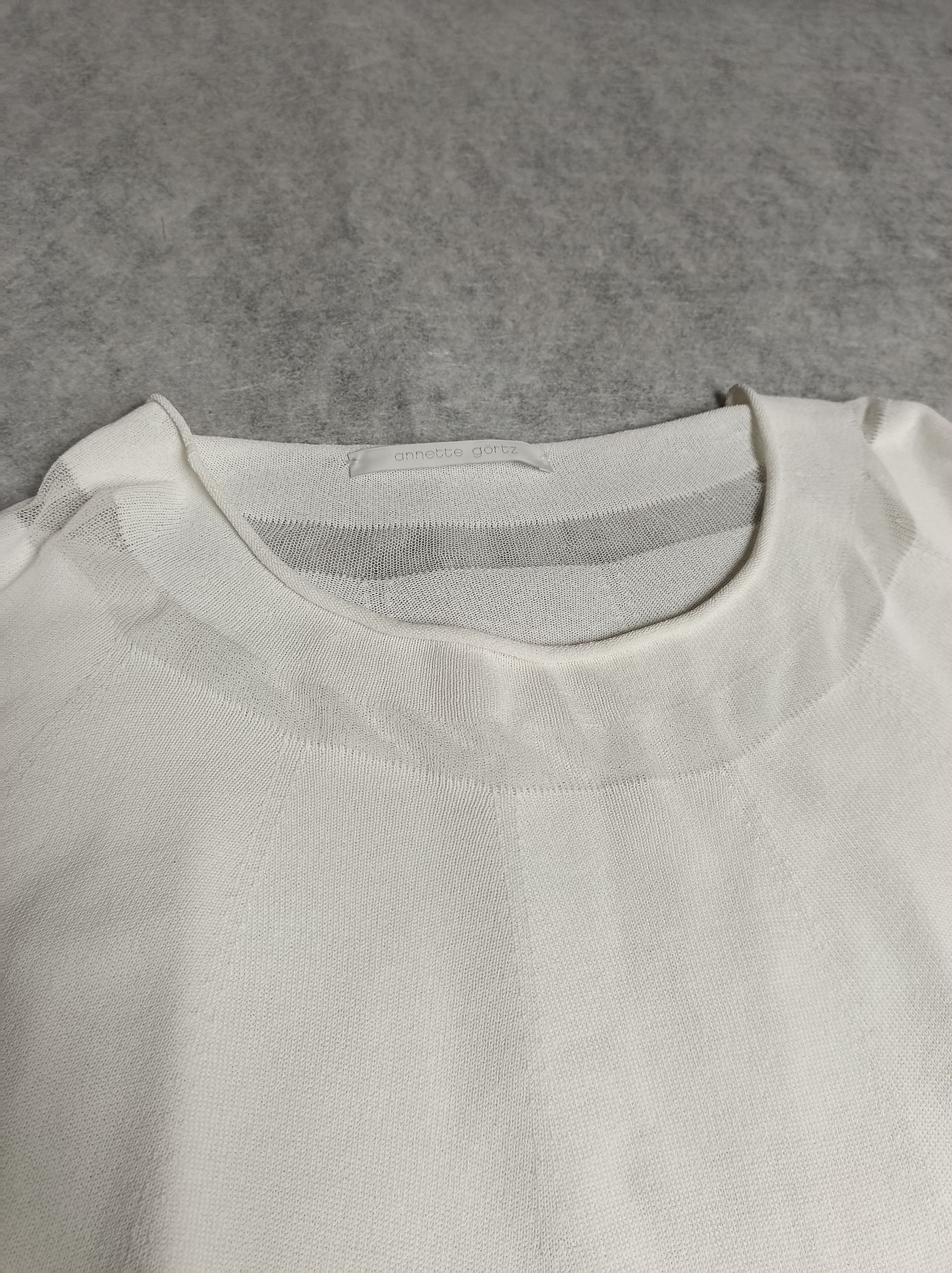 Annette Gortz Annette Gortz White Pullover Oversized Sweater Size M / US 6-8 / IT 42-44 - 7 Thumbnail