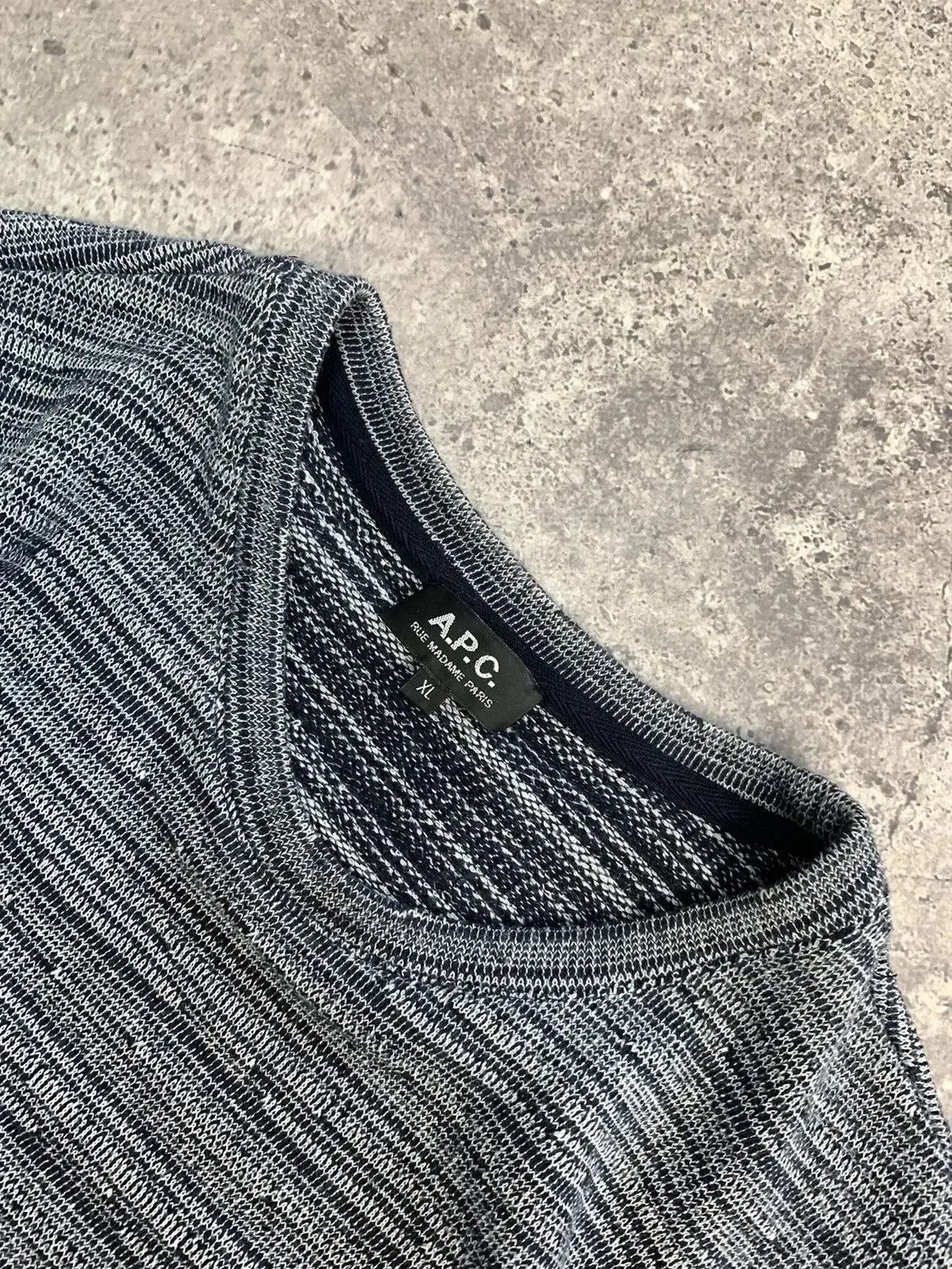 Japanese Brand × Vintage Vintage Y2K A.P.C gothic Distressed Faded Effect sweater Size US XL / EU 56 / 4 - 3 Thumbnail