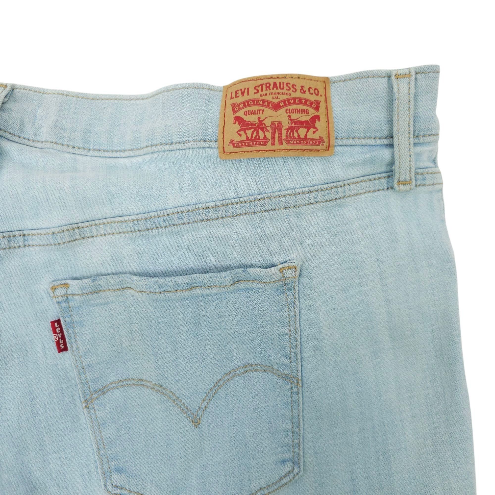 Levi's Levis 724 High Rise Straight Jeans Womens Size 20W Frayed He Size 39" - 7 Thumbnail