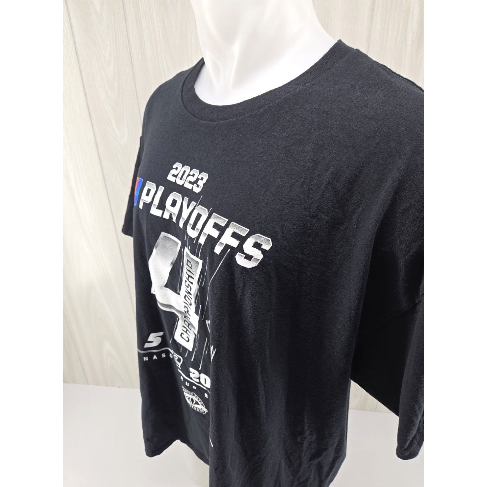 NASCAR NASCAR Playoffs Graphic Tee Shirt Black 2XL Mens T-Shirt Short Sleeve Adult 2023 Graphic NASCAR Shirts Mens 2XL Black Size US XXL / EU 58 / 5 - 5 Thumbnail