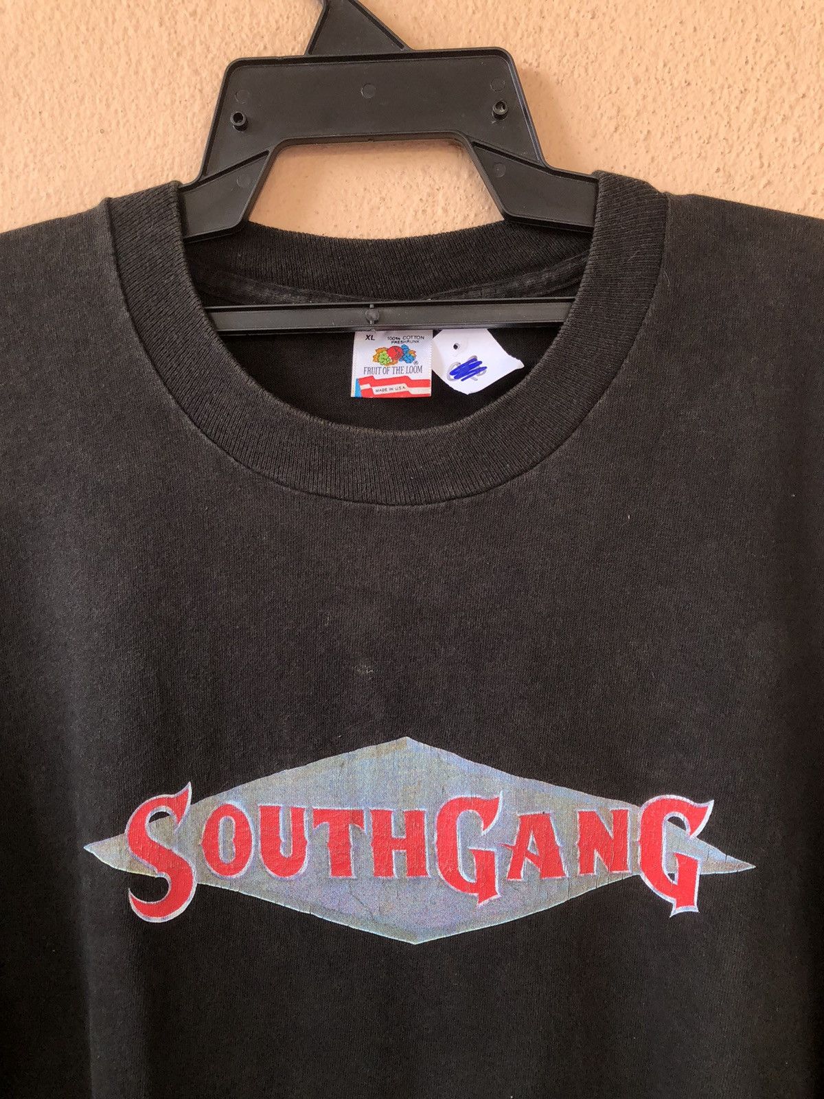 Fruit Of The Loom × Vintage Vintage 90s SOUTH GANG Rare Tee Size US XL / EU 56 / 4 - 4 Thumbnail