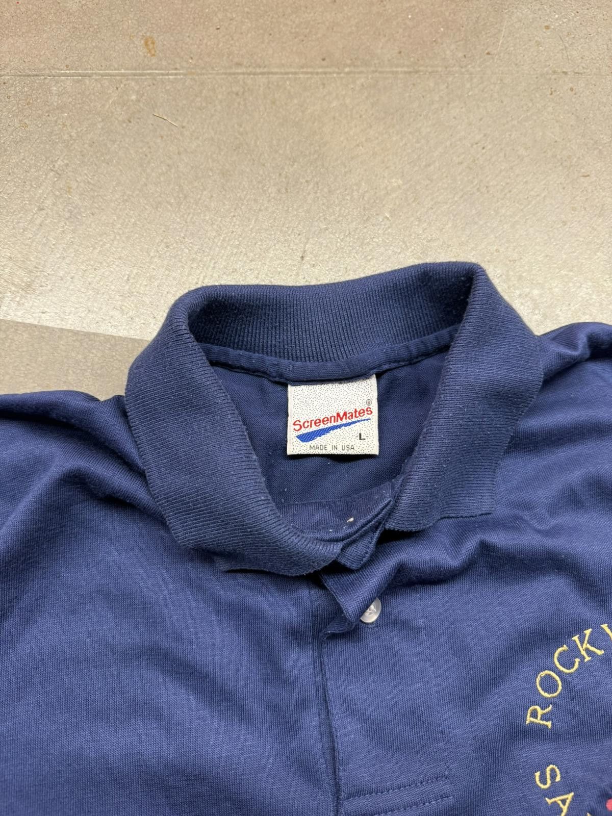 Designer Vintage Made in USA Screenmates Rocky Fork Sailing Club Polo Size US L / EU 52-54 / 3 - 3 Thumbnail
