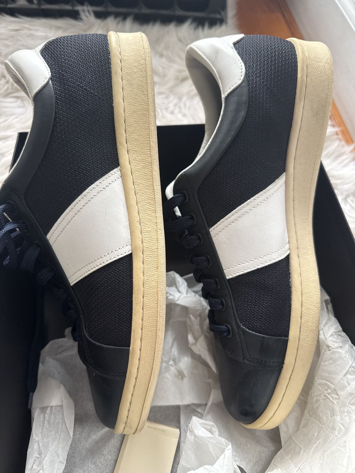 Sandro Sandro Paris men black and white shoes Size US 10 / EU 43 - 2 Thumbnail