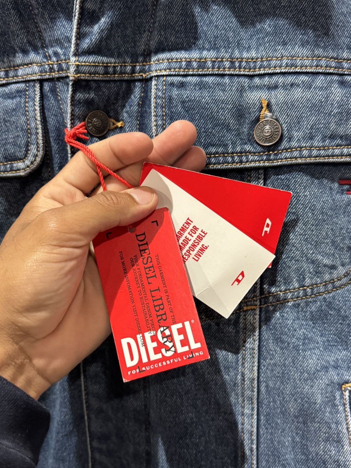Diesel Diesel Sherpa Trucker Jacket Sz S Size US S / EU 44-46 / 1 - 5 Thumbnail