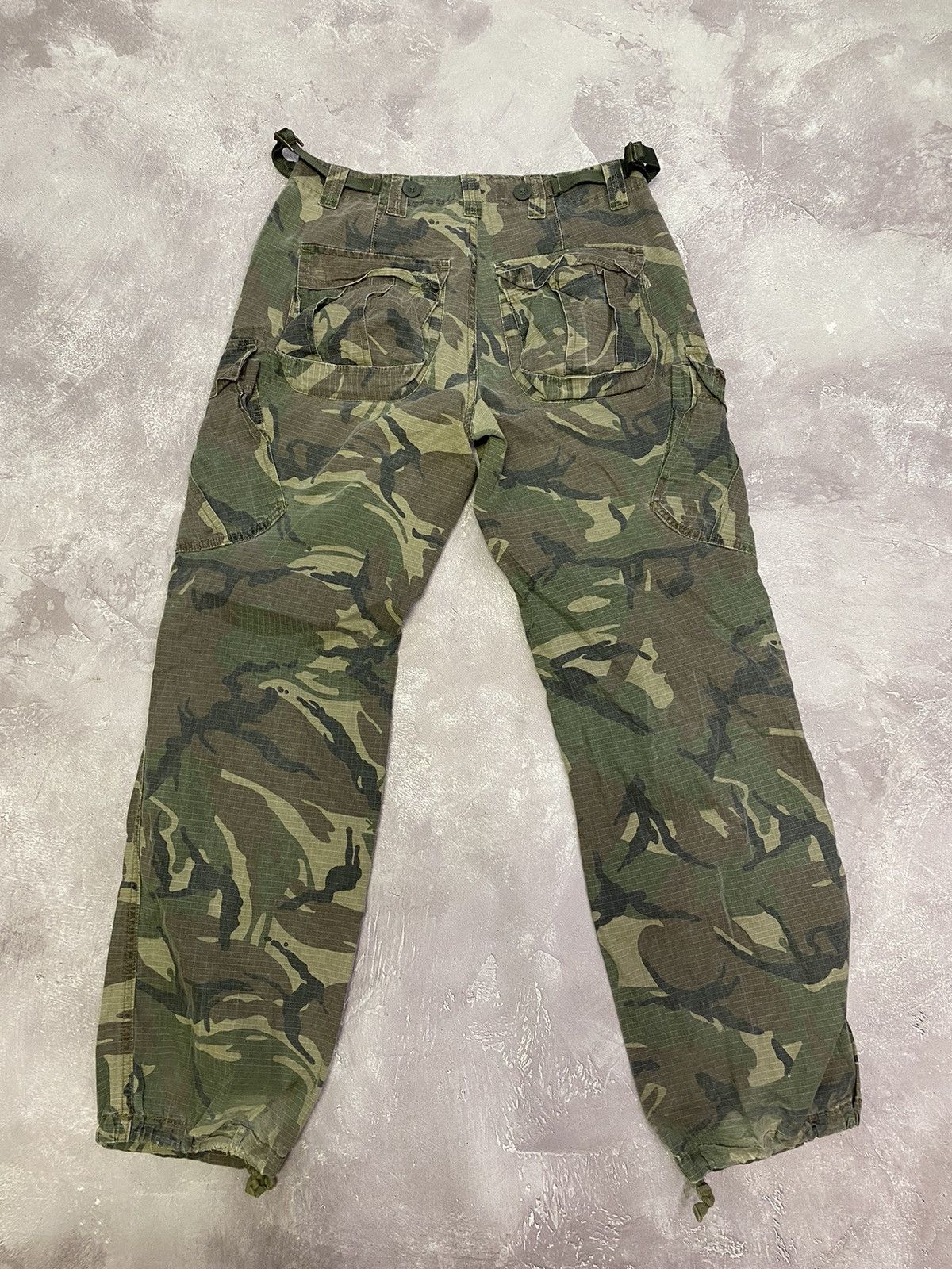 Vintage Hype Vintage Fishbone Cargo Camo Military Pants Bondage Size US 30 / EU 46 - 8 Thumbnail