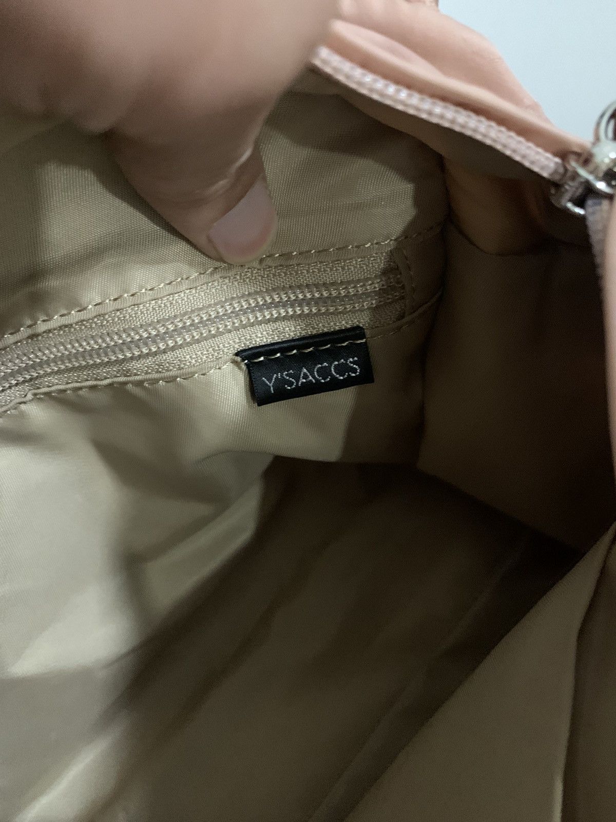 Japanese Brand × Yohji Yamamoto Y’SACCS Shoulder Bag Dusty Pink Size ONE SIZE - 9 Thumbnail