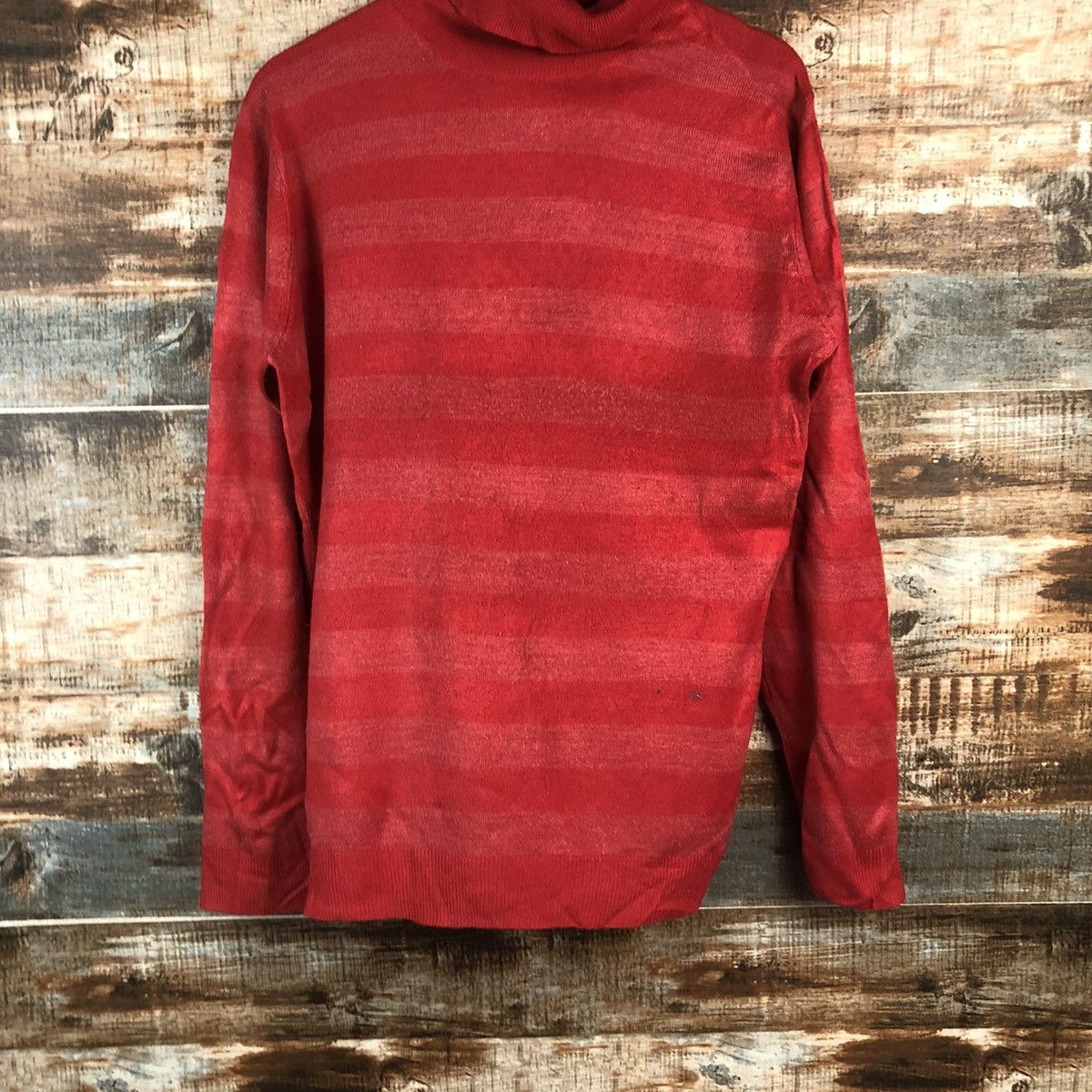 Solid and Striped DL Fam Lock Red Stripe Turtle Neck Knitwear #C676 Size US L / EU 52-54 / 3 - 3 Thumbnail
