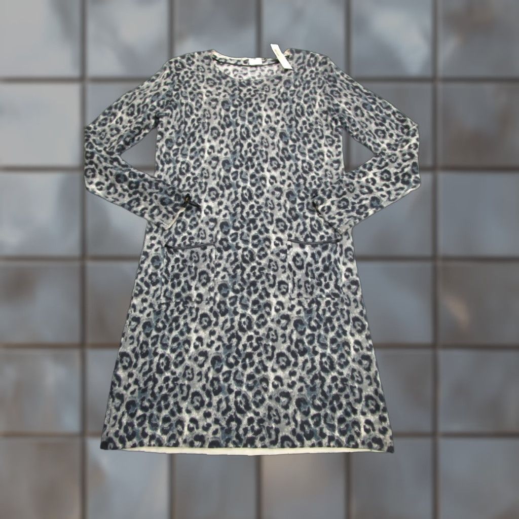 Gerard Darel Gerard Darel Dress Womens Small Long Sleeve Leopard Print Wool Sweater UPR07 Size XS / US 0-2 / IT 36-38 - 1 Thumbnail