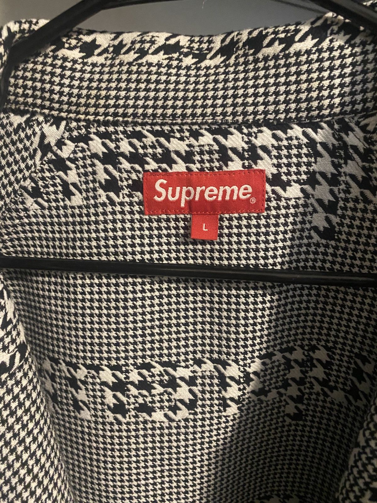 Supreme Supreme Houndstooth Logos Snap Front Jacket (Fall 2020) L Size US L / EU 52-54 / 3 - 4 Thumbnail