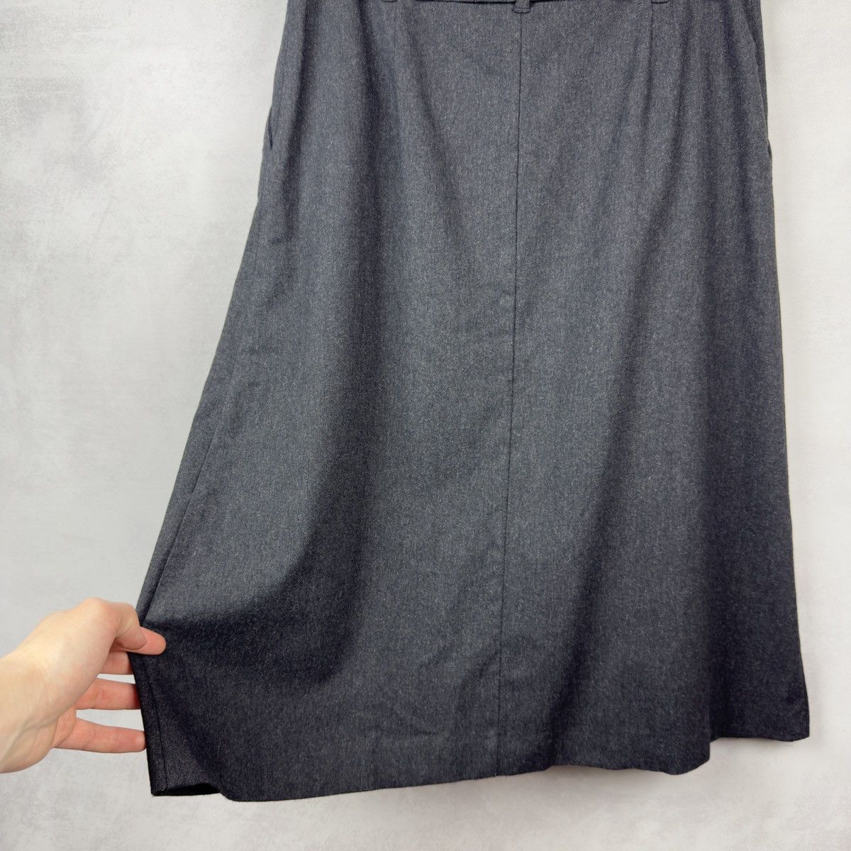 Sezane Sezane Mid-Length Wool Viscose Poly Belted Skirt Size 40 Size 28" / US 6 / IT 42 - 17 Thumbnail