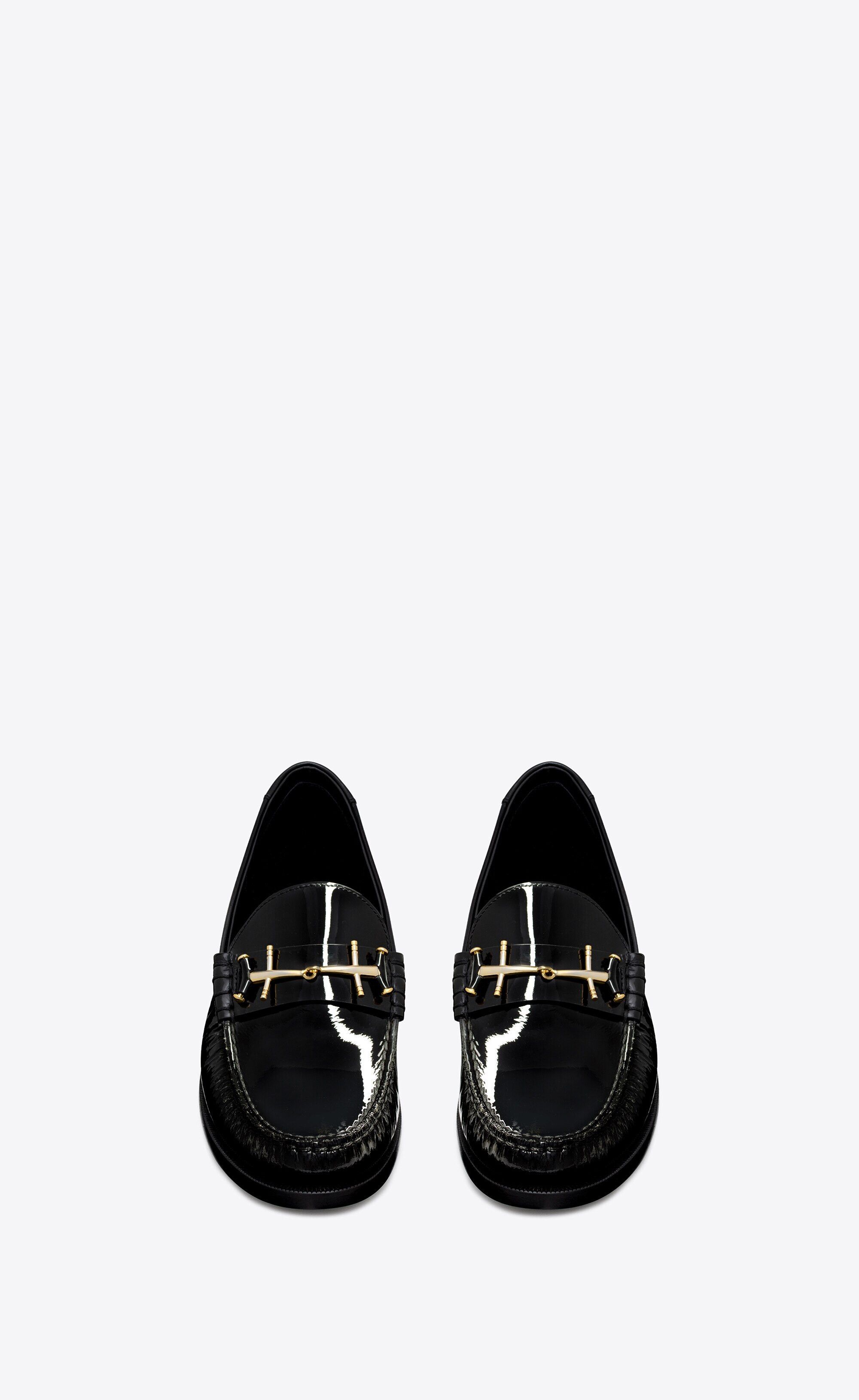 Saint Laurent Paris o1bcso1str1024 Le Loafer Penny Slippers in Black Size US 13 / EU 46 - 2 Thumbnail