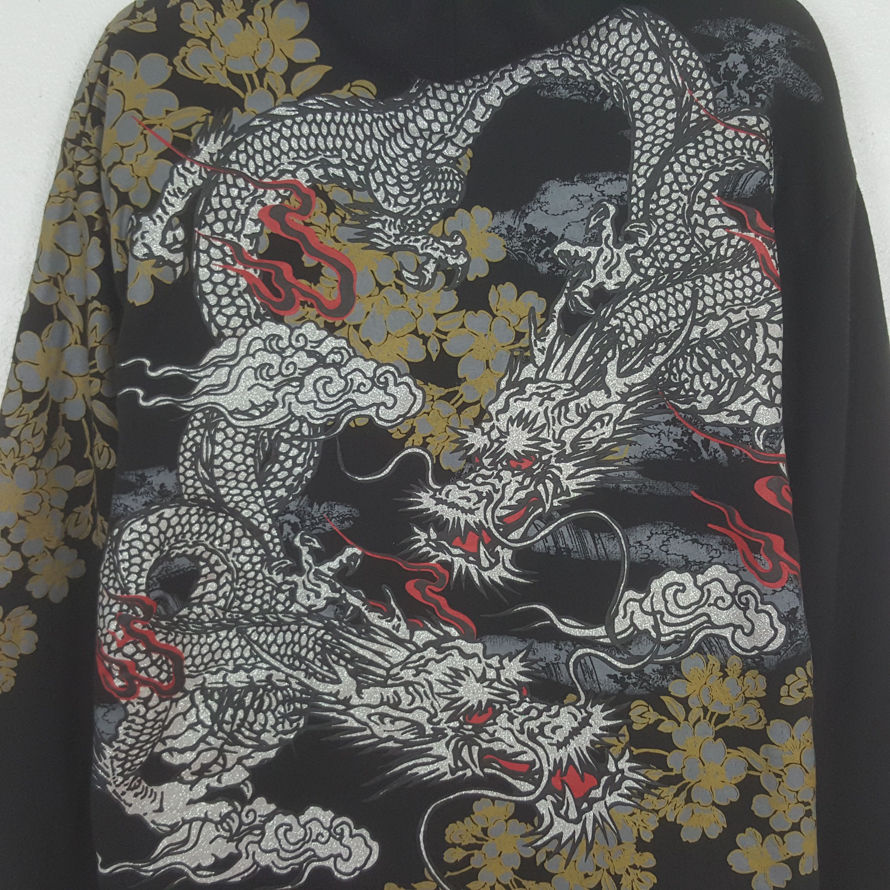 Japanese Brand Vintage Sukajan Dragon Overprinted Zipper Jacket Hoodie Size US L / EU 52-54 / 3 - 2 Thumbnail