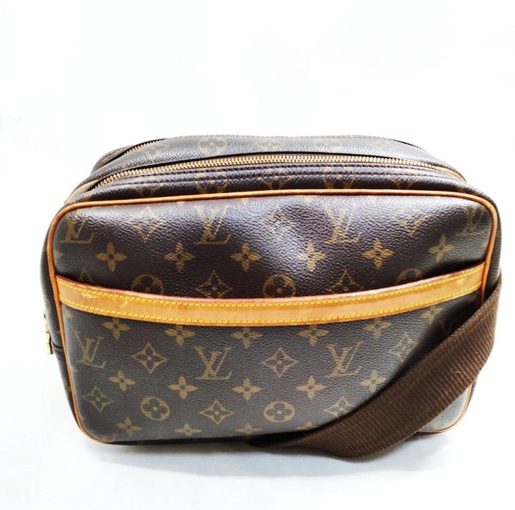 Louis Vuitton Monogram Canvas Reporter PM Bag Brown