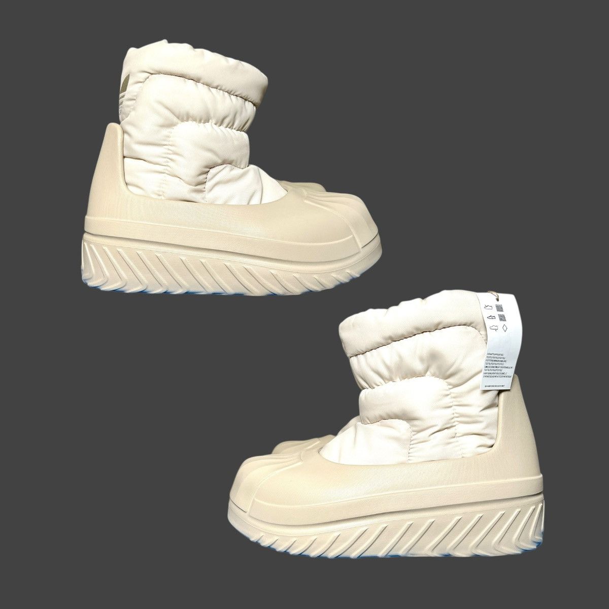 Adifom Superstar Women’s Convertible Winter Beige Boots Sz 8