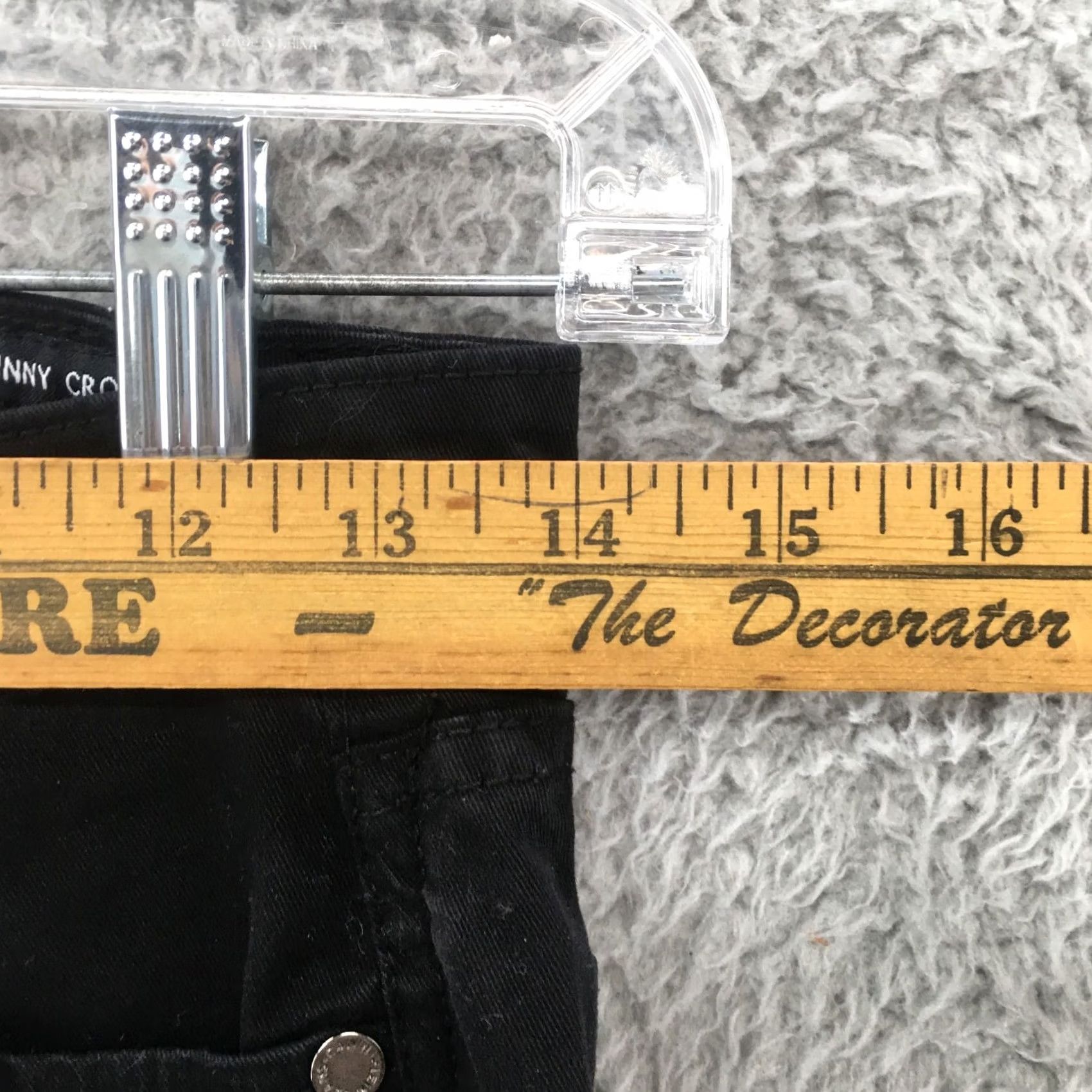 Calvin Klein Calvin Klein Jeans Skinny Crop Womens 2 Black Cotton Blend Zip Denim 5-Pocket Regular Size 28x25.5 Inseam 25.5 In Size 26" / US 2 / IT 38 - 5 Thumbnail