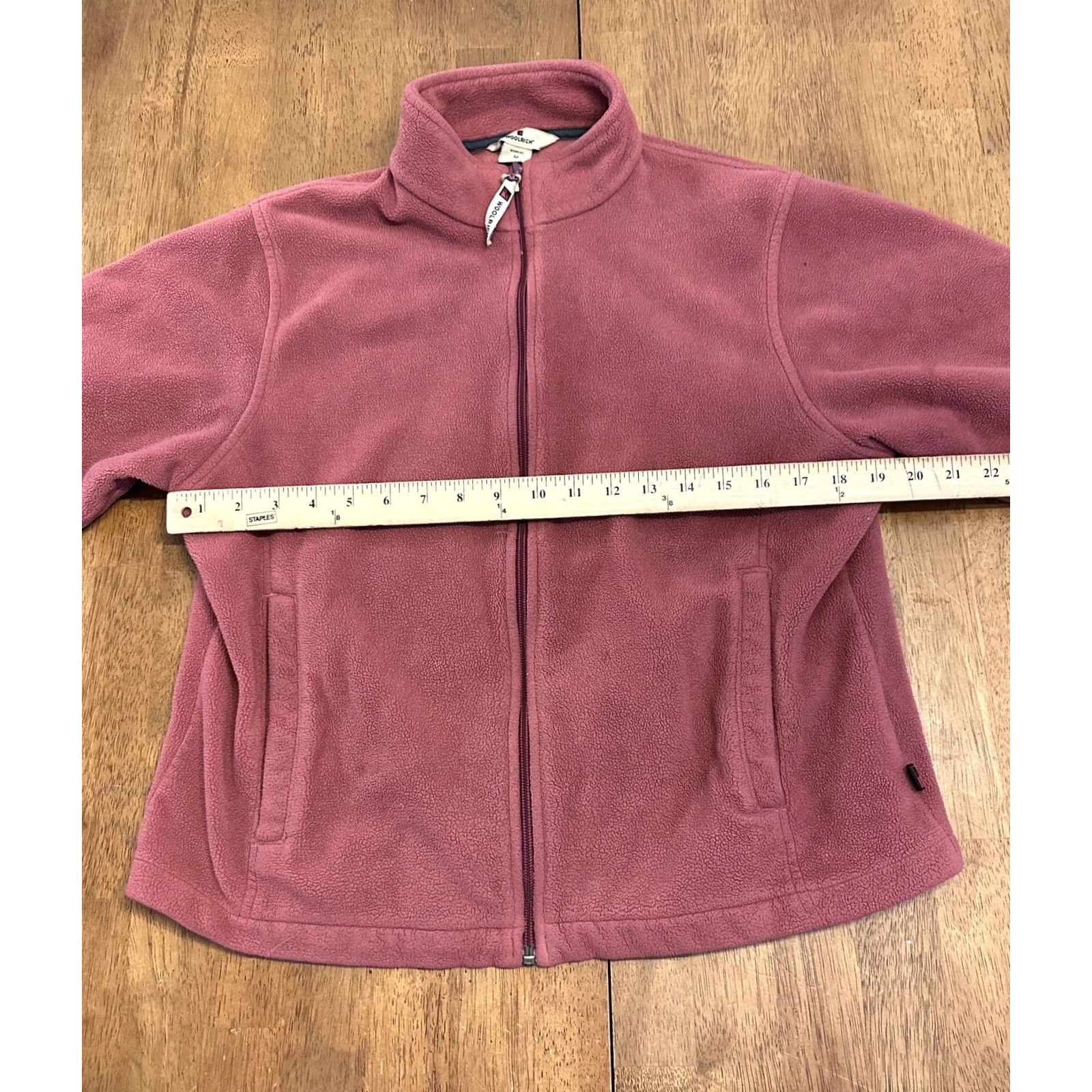 Vintage Woolrich Womens Full Zip Fleece Jacket Medium Red Size M / US 6-8 / IT 42-44 - 5 Thumbnail