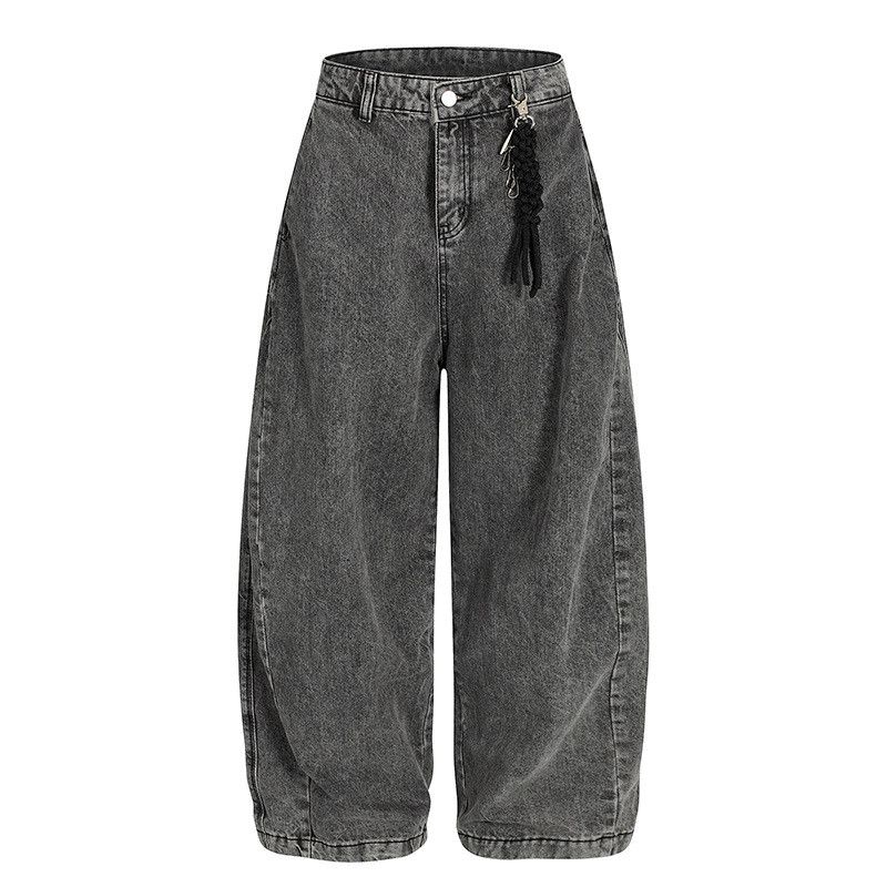 Japanese Brand Vintage washed distressed men's wide-leg jeans Size US 32 / EU 48 - 1 Thumbnail