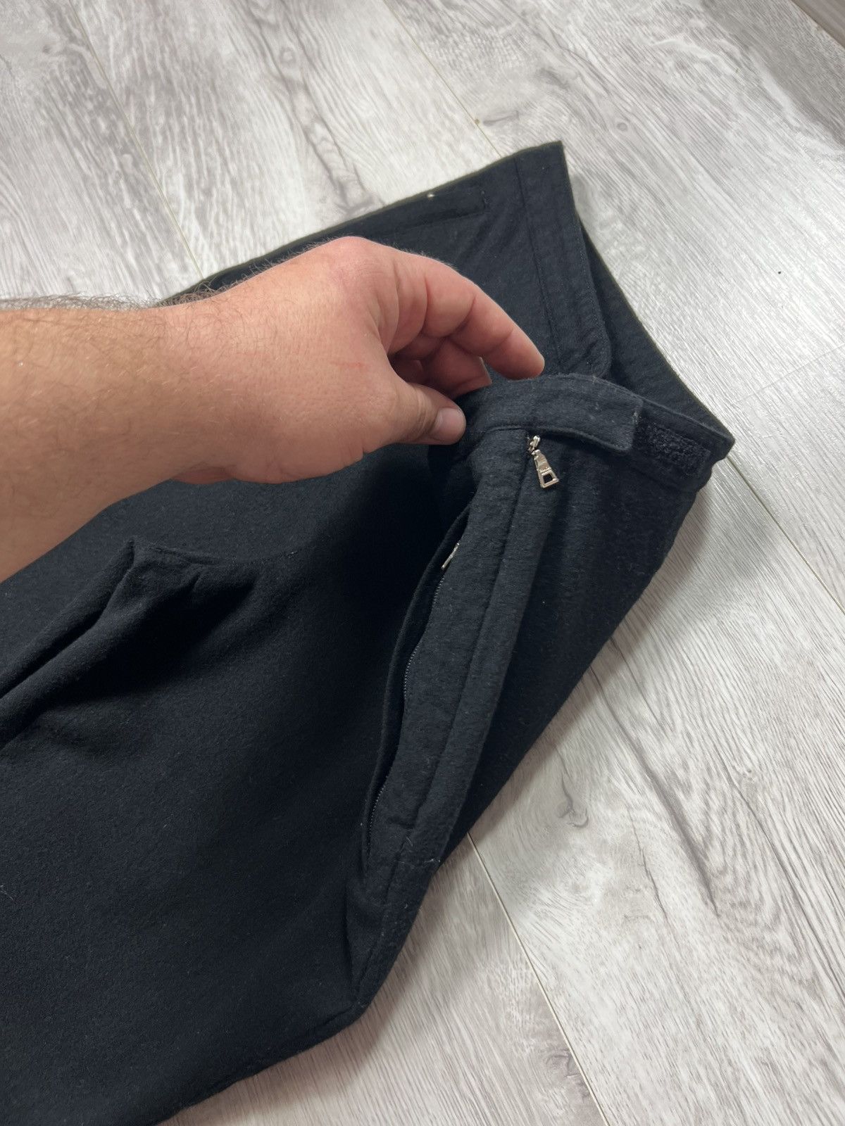 Prada 1999s Prada Sport Black Wool & Nylon Pants Red Tab Trousers Size 26" / US 2 / IT 38 - 6 Thumbnail