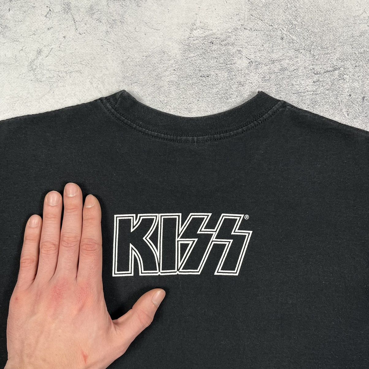 Band Tees Vintage Kiss Gene Simmons Face Rare Rock Band T Shirt 2002 Size US S / EU 44-46 / 1 - 18 Thumbnail