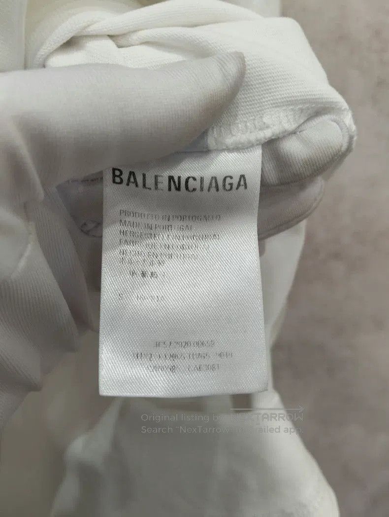Balenciaga Balenciaga White Short Sleeve T-Shirt Size US S / EU 44-46 / 1 - 6 Thumbnail