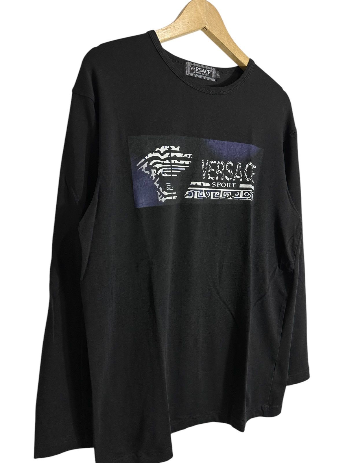 Versace × Versace Jeans Couture × Vintage VTG VERSACE SPORTS LONG SLEEVE TEE Size US L / EU 52-54 / 3 - 3 Thumbnail