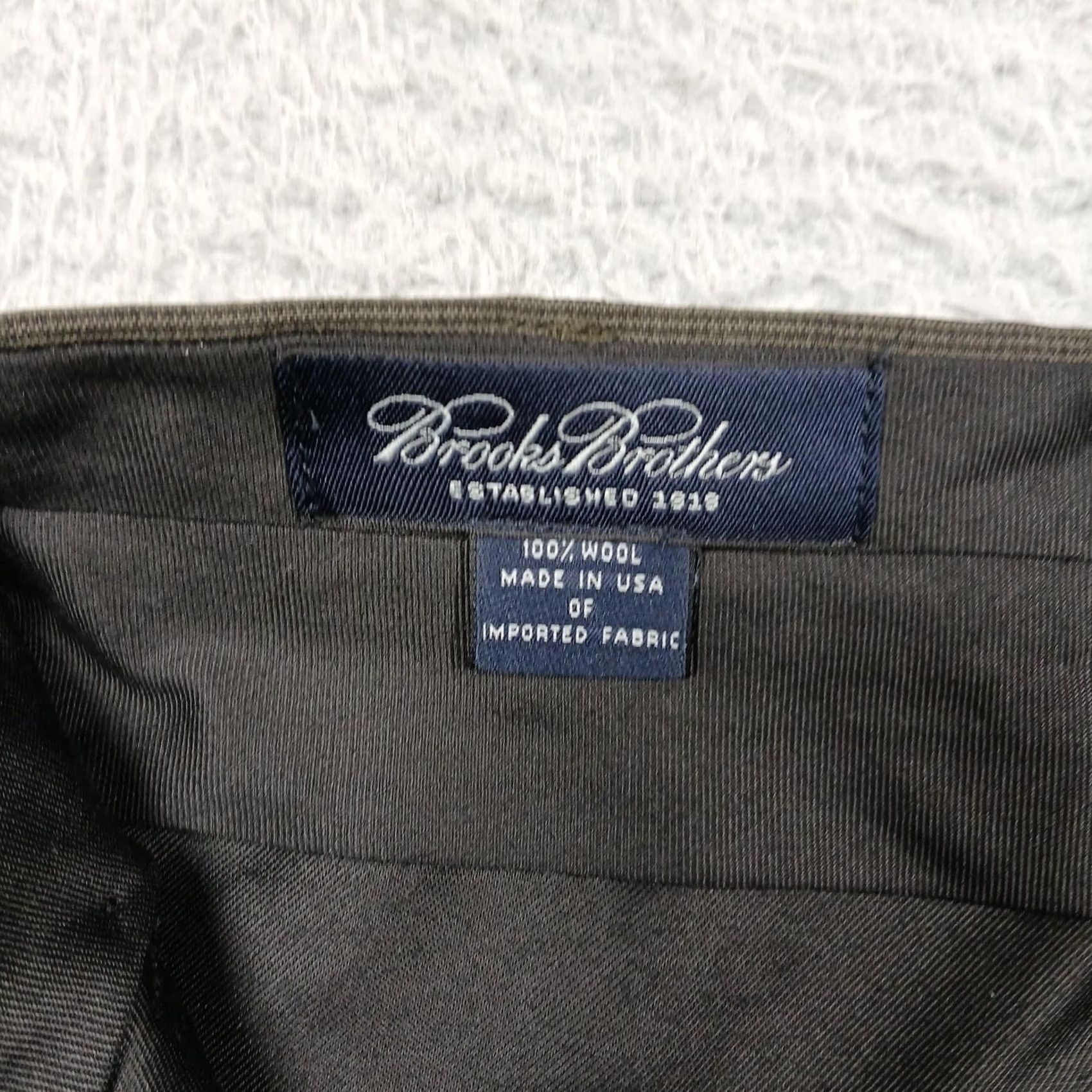 Brooks Brothers Brooks Brothers Suit Pants Mens 35 Gray Wool Pleated Dress Trousers Made USA Size 34R - 4 Thumbnail