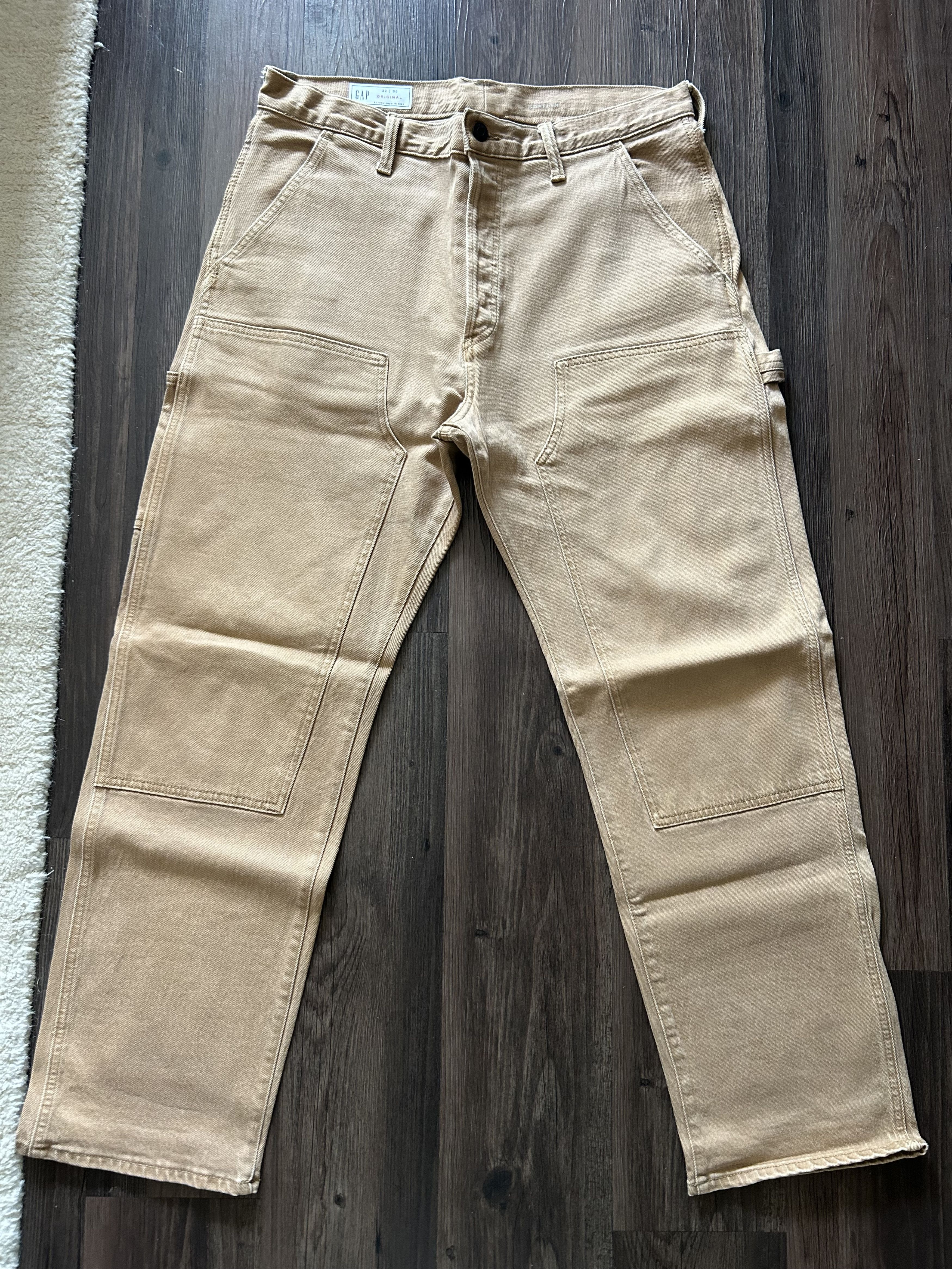 Gap Gap Carpenter Pants Brown Size US 33 - 1 Thumbnail