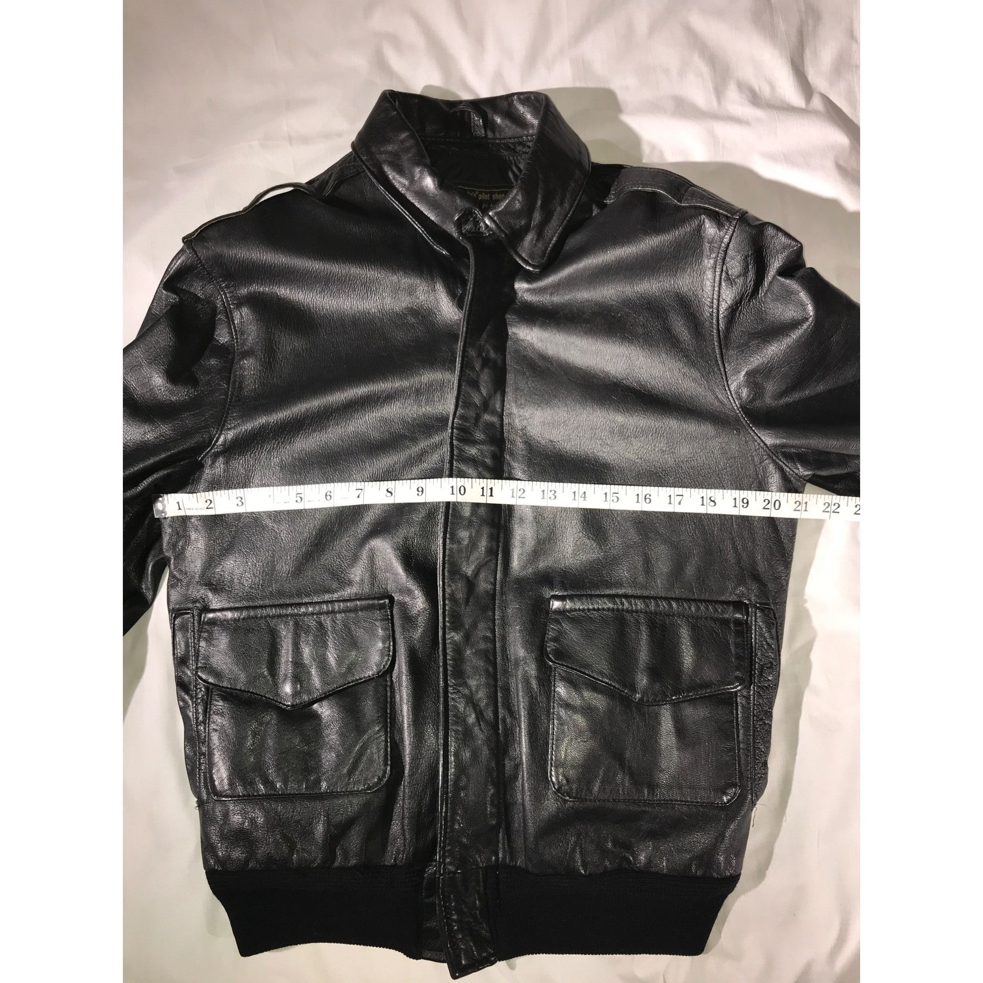 Vintage Sporty’s Pilot Shop Black Goat Skin Leather Aviator Jacket Size US S / EU 44-46 / 1 - 8 Thumbnail