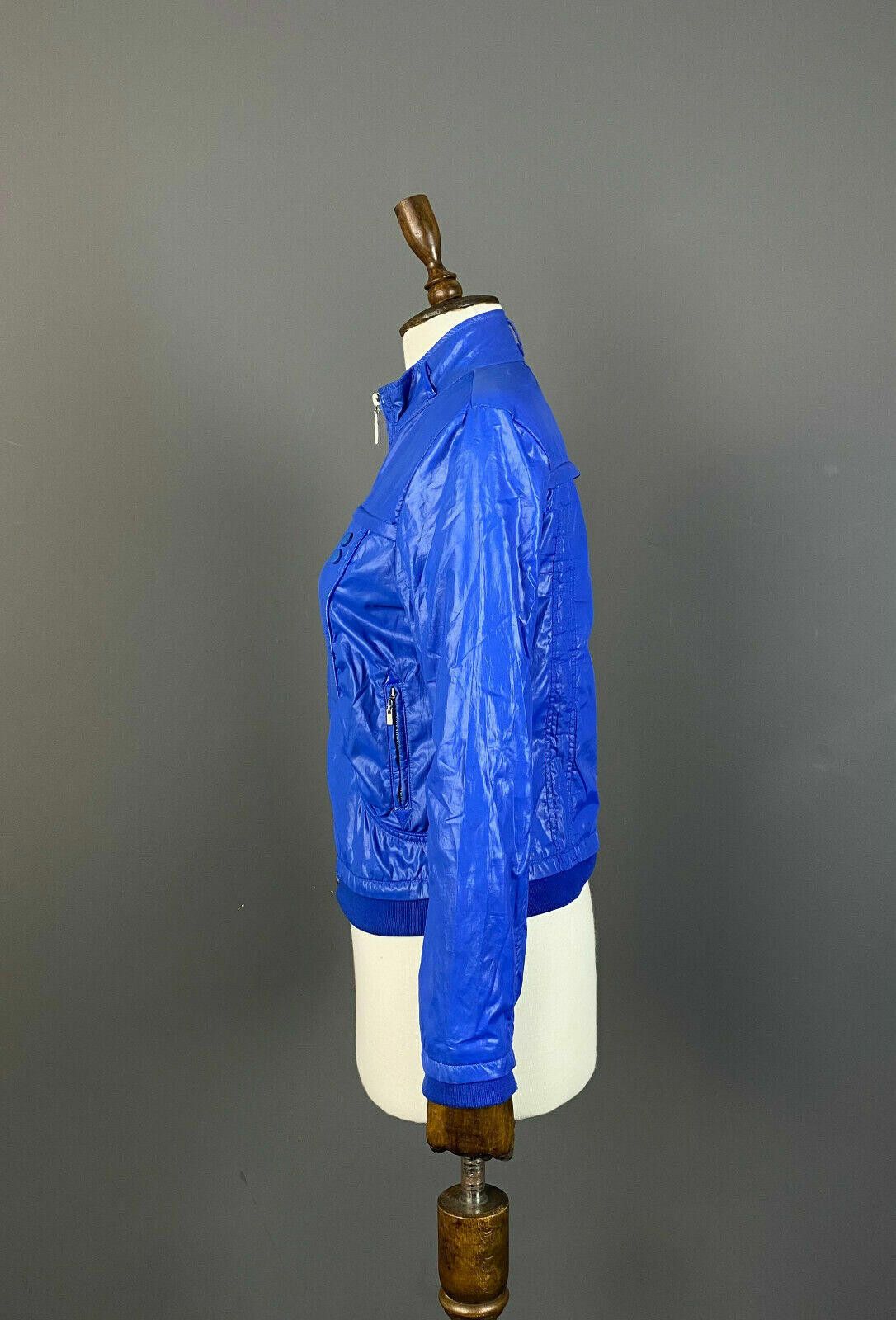 Designer Ladies Max Mara Italy Blue Full Zip Jacket Size 4 Size S / US 4 / IT 40 - 5 Thumbnail