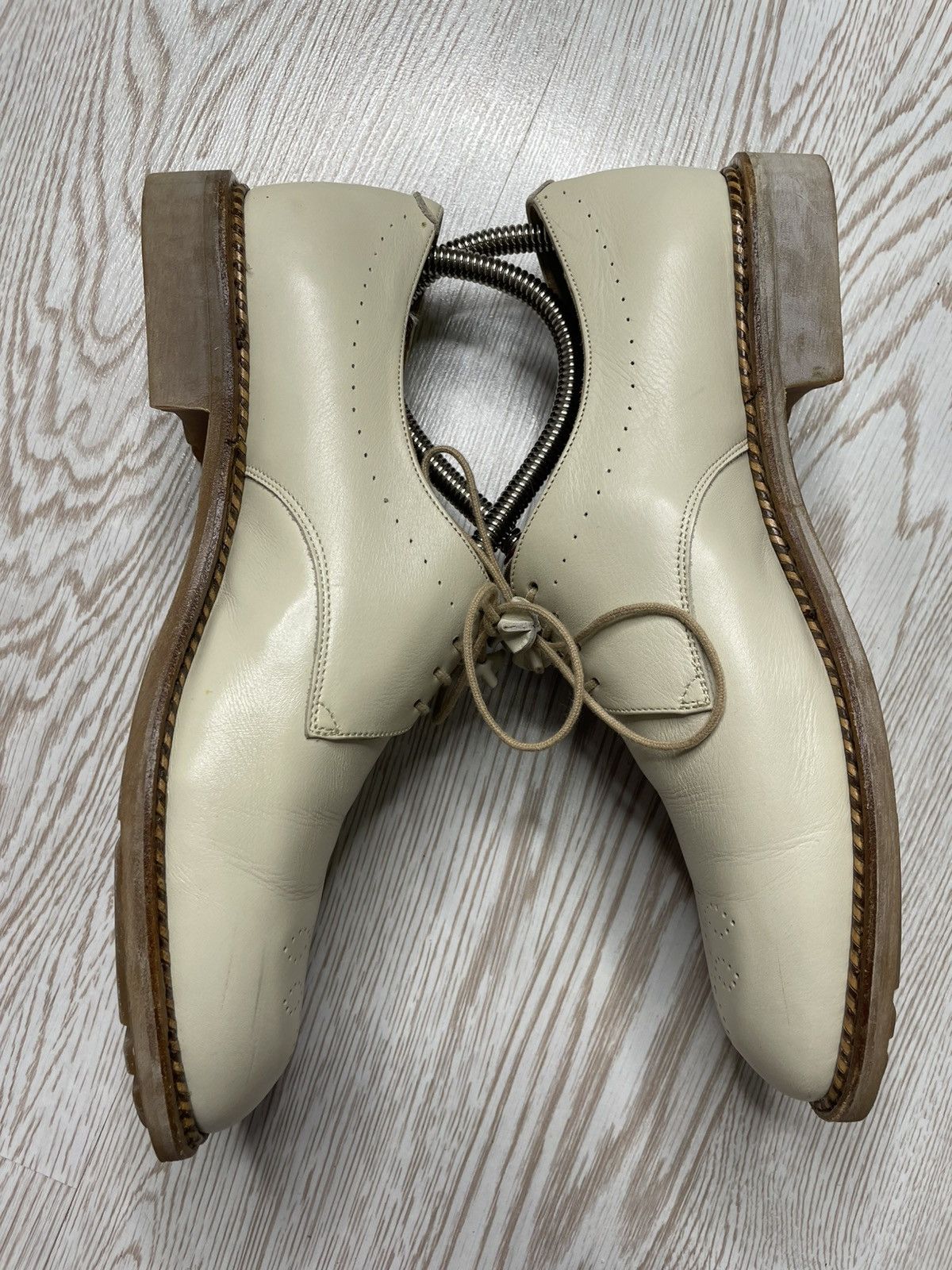 Paraboot ParaBoot Beige Oxford Leather Shoes size 6.5 Size US 6.5 / EU 39-40 - 4 Thumbnail