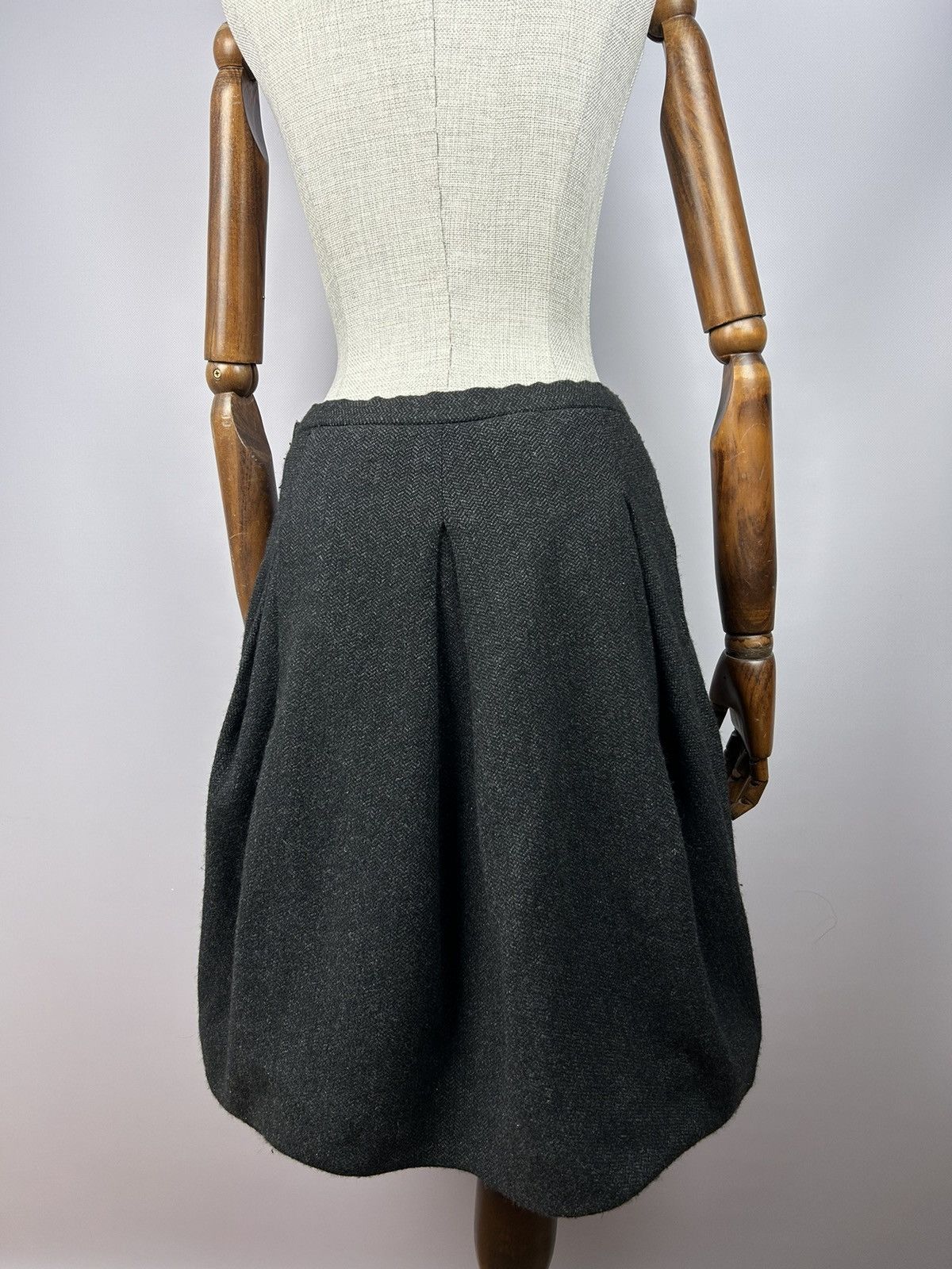 Ralph Lauren Black Label Ralph Lauren Black Label Camel Hair Tweed Balloon Bell Skirt Size 28" / US 6 / IT 42 - 6 Thumbnail