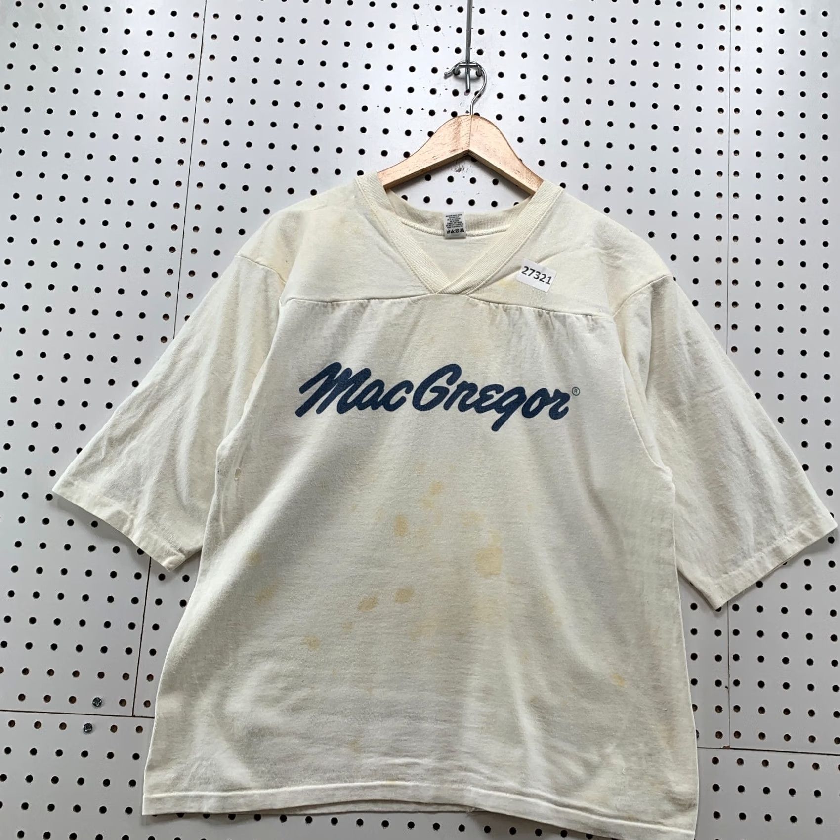 Vintage VINTAGE Medallion Shirt S White Mac Gregor Single Stitch Sleeve Fit 20x24 Size US S / EU 44-46 / 1 - 5 Thumbnail