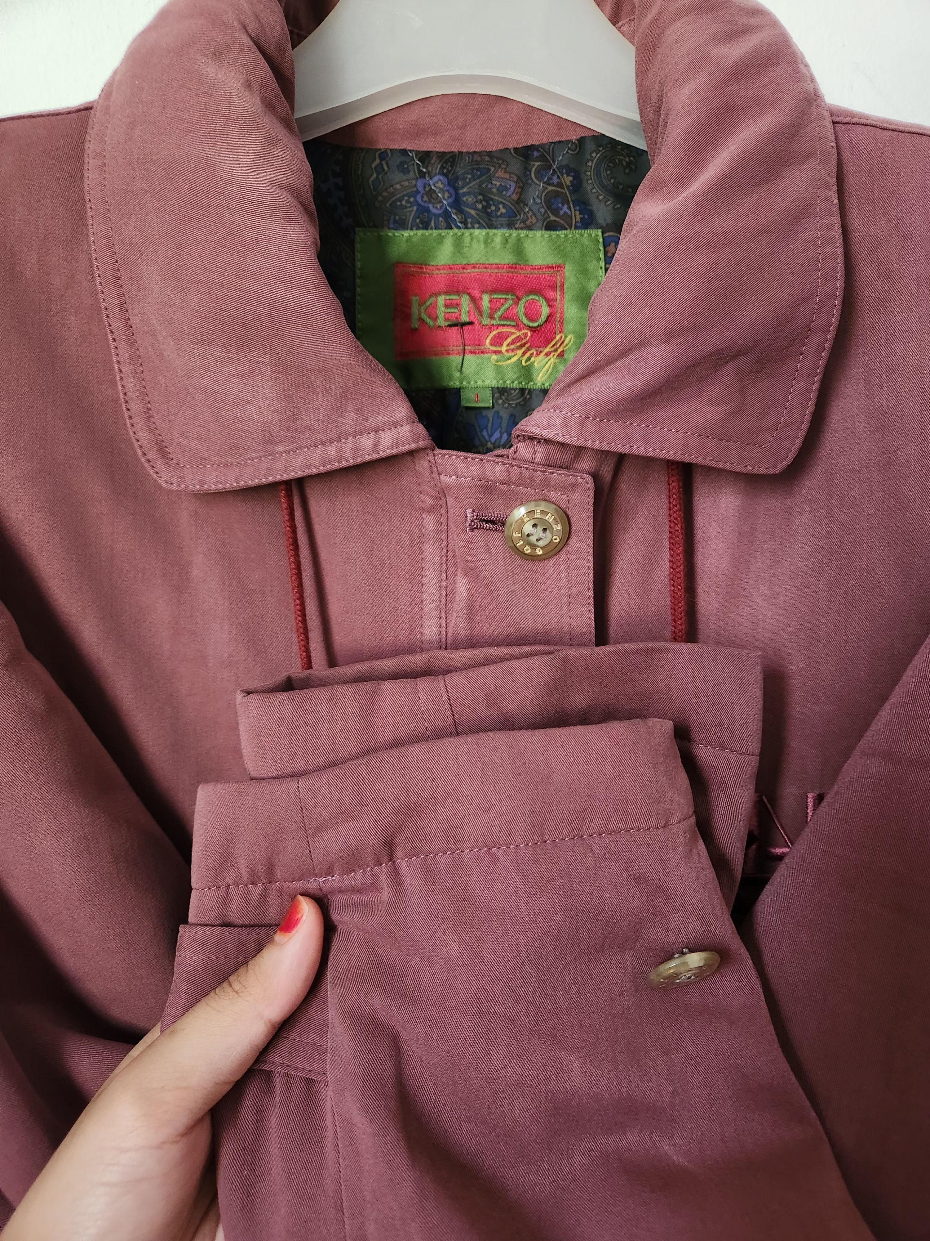 Kenzo Kenzo long jacket marroon Size US L / EU 52-54 / 3 - 7 Thumbnail