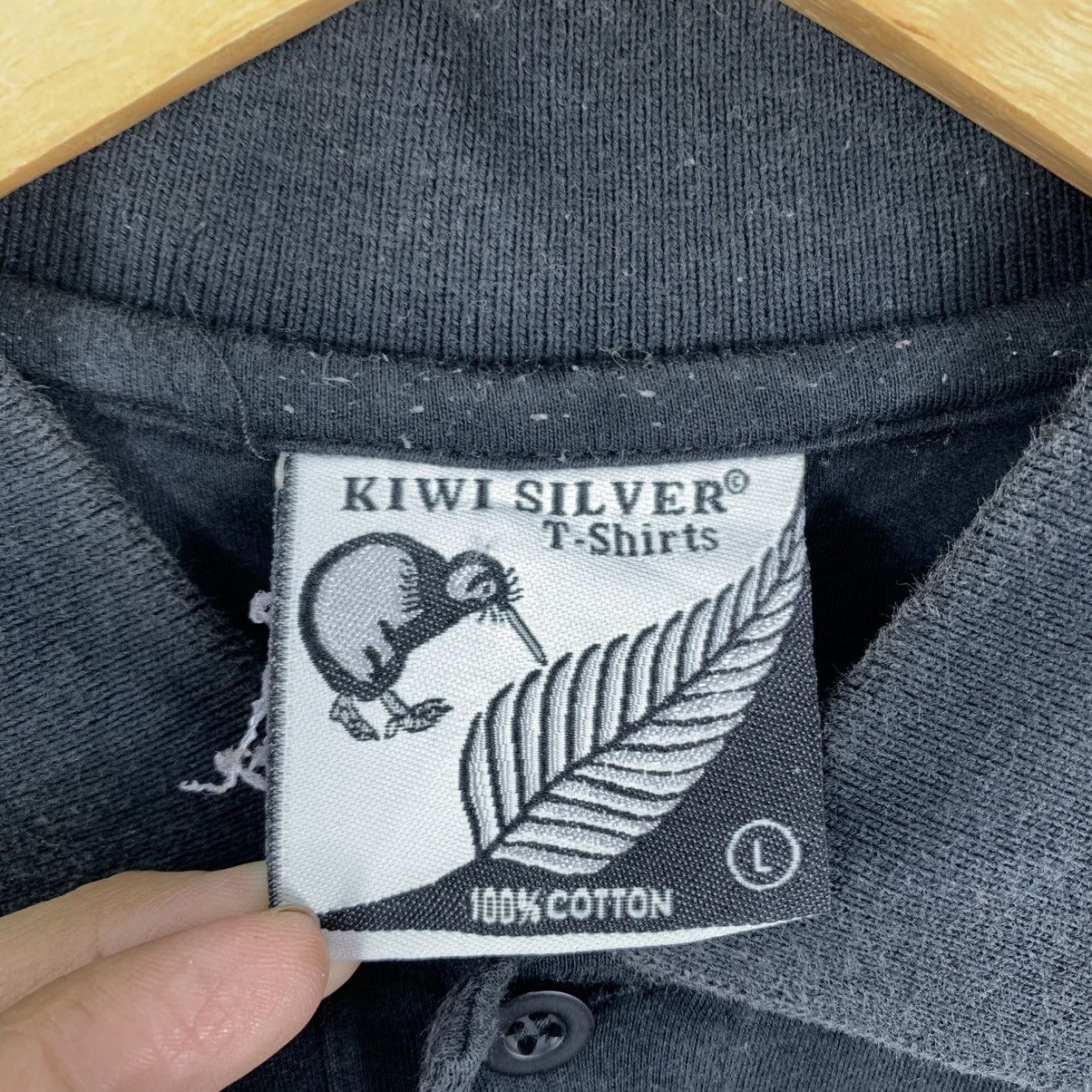 Vintage Vintage NEW ZEALAND Silver Fern Embroidered Collar Tshirt Size US L / EU 52-54 / 3 - 5 Thumbnail