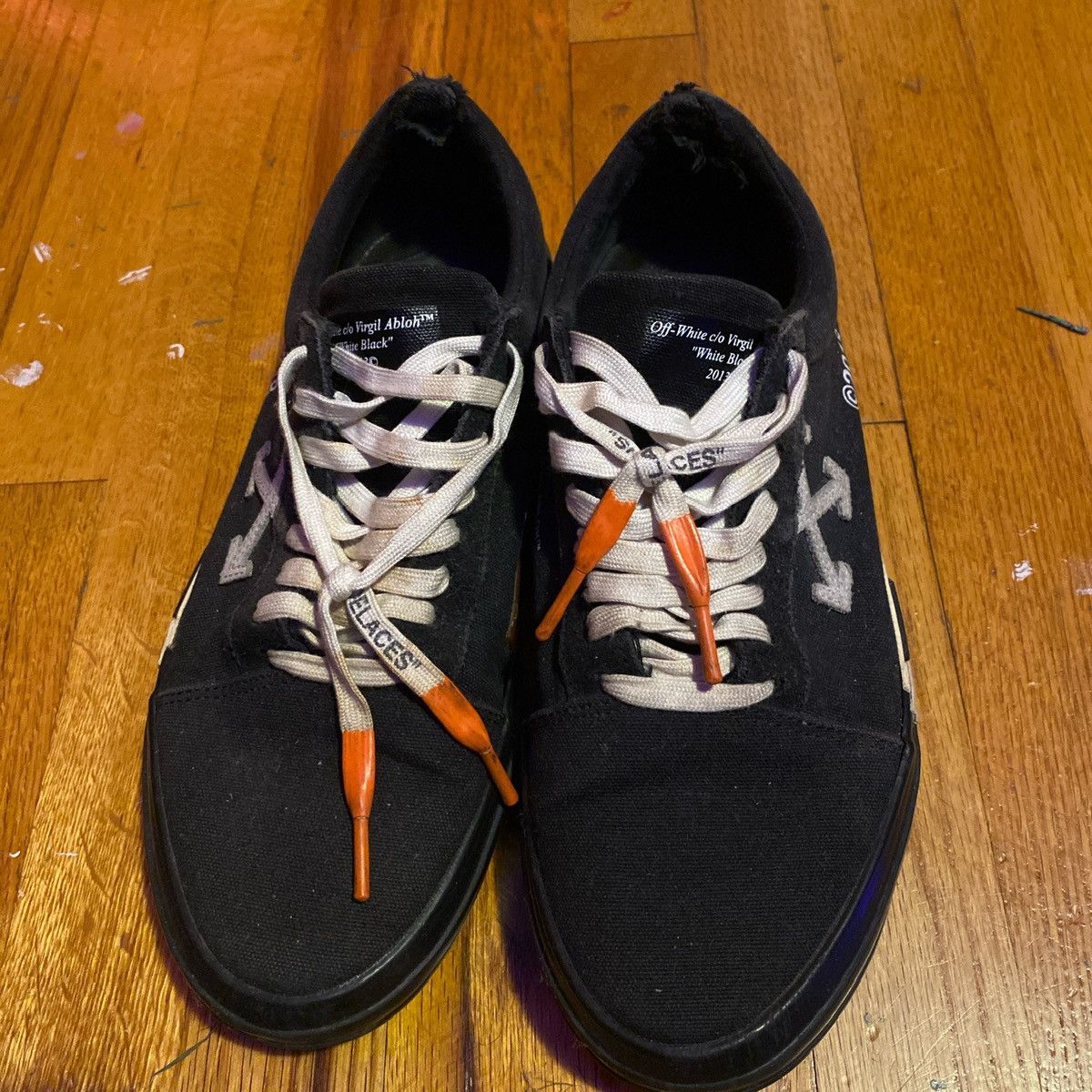 Off-White Mens Off-White Vulc Low “Black” Size 10 Size US 10 / EU 43 - 2 Thumbnail