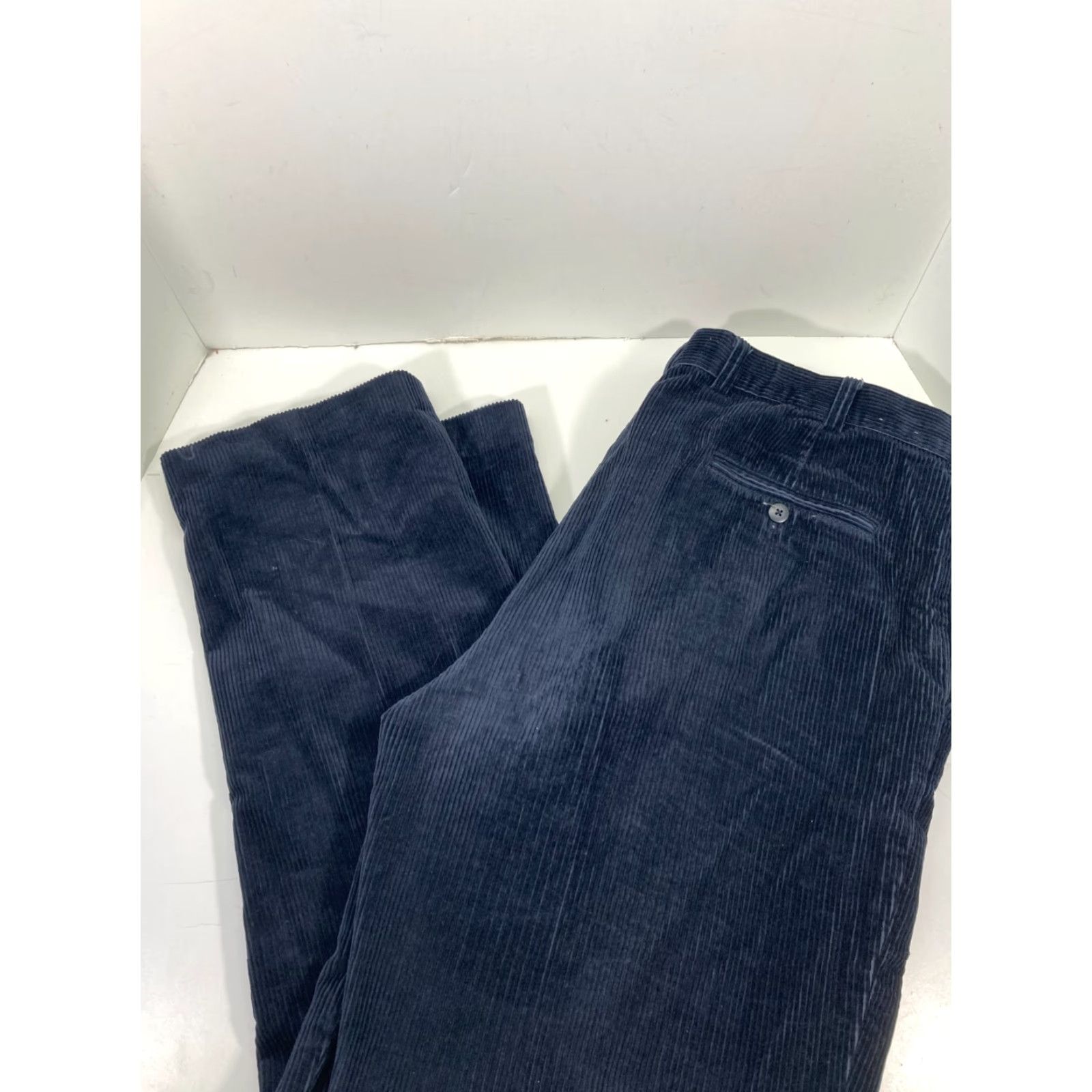 Jos. A. Bank Jos A Bank Chino Pants Mens 40x32 Blue Corduroy Cotton Straight Leg Pockets Size US 40 / EU 56 - 3 Thumbnail