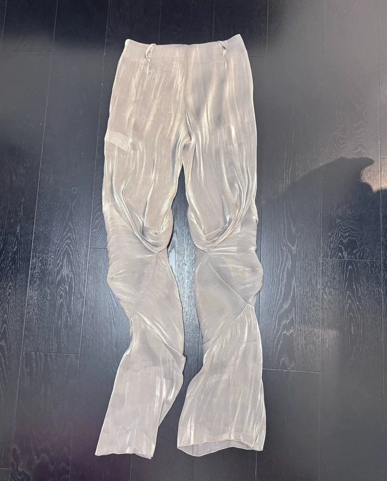 Kiko Kostadinov Kiko Kostadinov Size MNew Silver Champagne Gold Pleated Irr Size US 28 / EU 44 - 3 Thumbnail