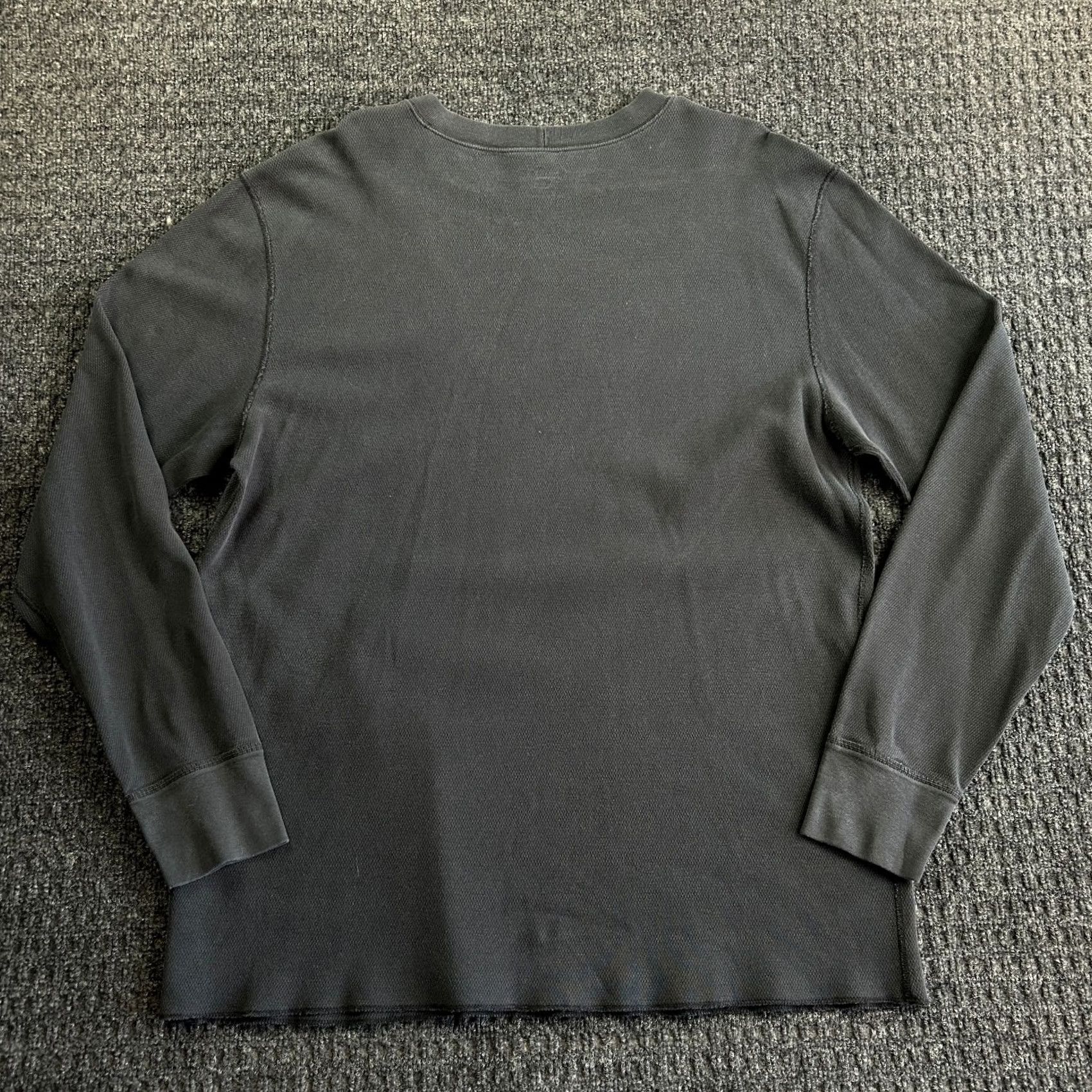 Carhartt VINTAGE Carhartt Mens Thermal Shirt 2XL Tall Long Sleeve Heavyweight Cotton Black K228 Size US XXL / EU 58 / 5 - 4 Thumbnail
