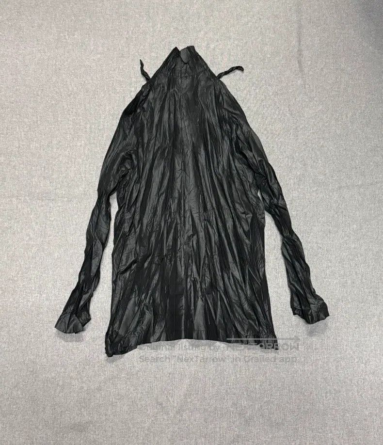 Issey Miyake Issey Miyake Black Ruched Pearl Long-Sleeve Shirt Size L / US 10 / IT 46 - 2 Thumbnail