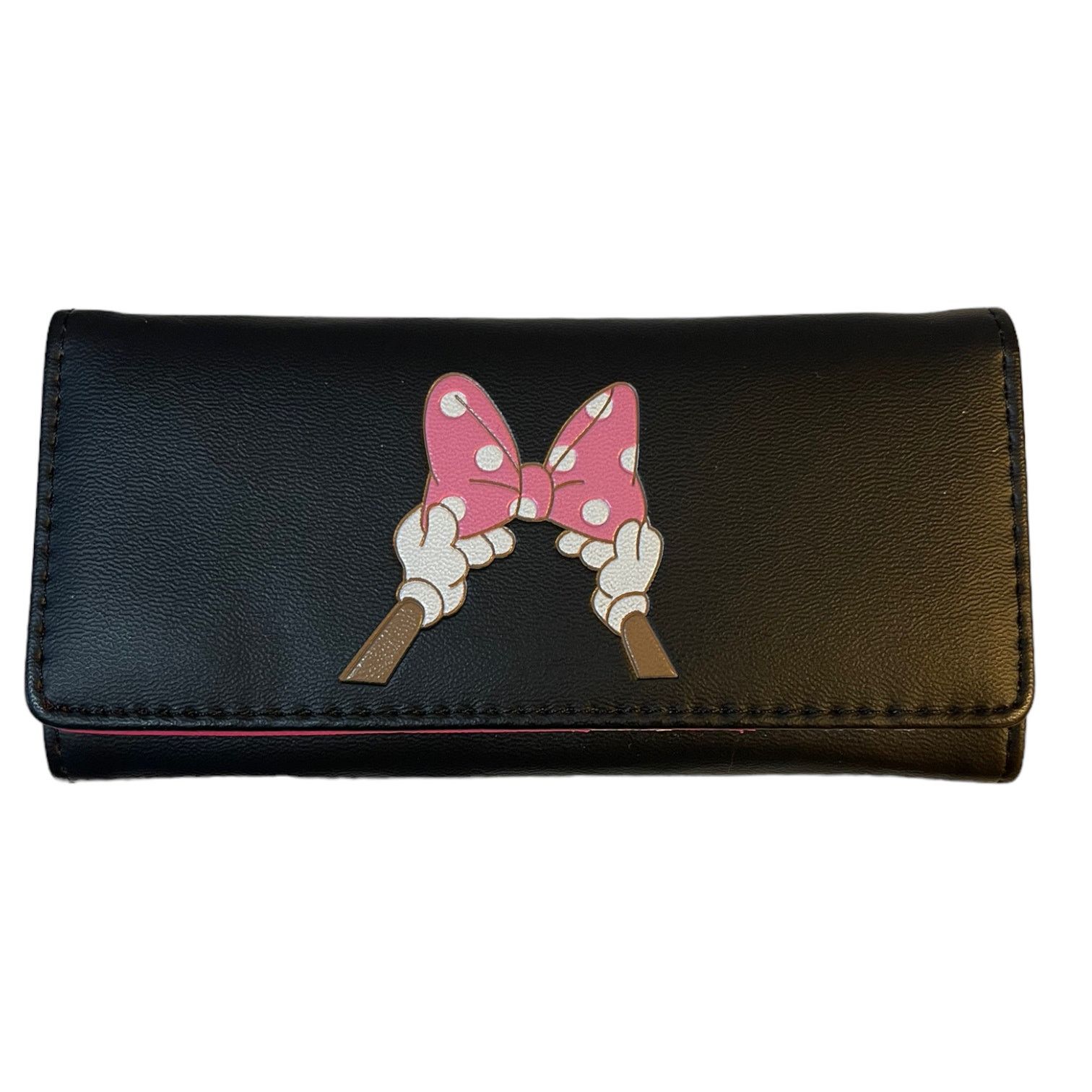 Other Black Minnie Mouse Hands Bow Wallet Size ONE SIZE - 1 Thumbnail