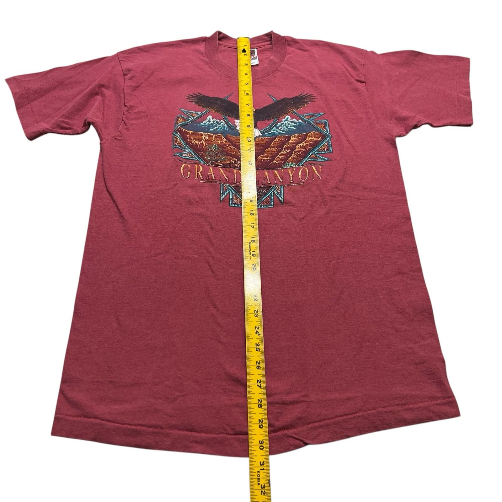 Fruit Of The Loom Vintage 90s Yellowstone Destination Eagle Graphic Tee Sz M Size US M / EU 48-50 / 2 - 5 Thumbnail