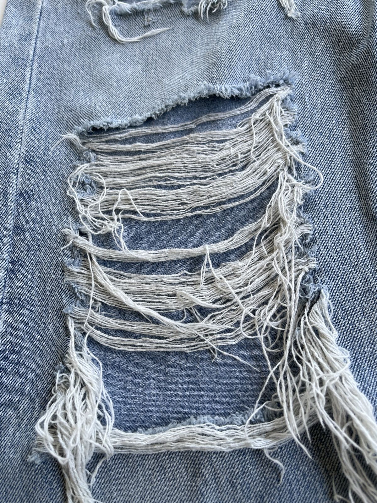 Levi's Vintage Clothing Vintage Levis 522 Ripped Distressed Denim Size US 32 / EU 48 - 10 Thumbnail